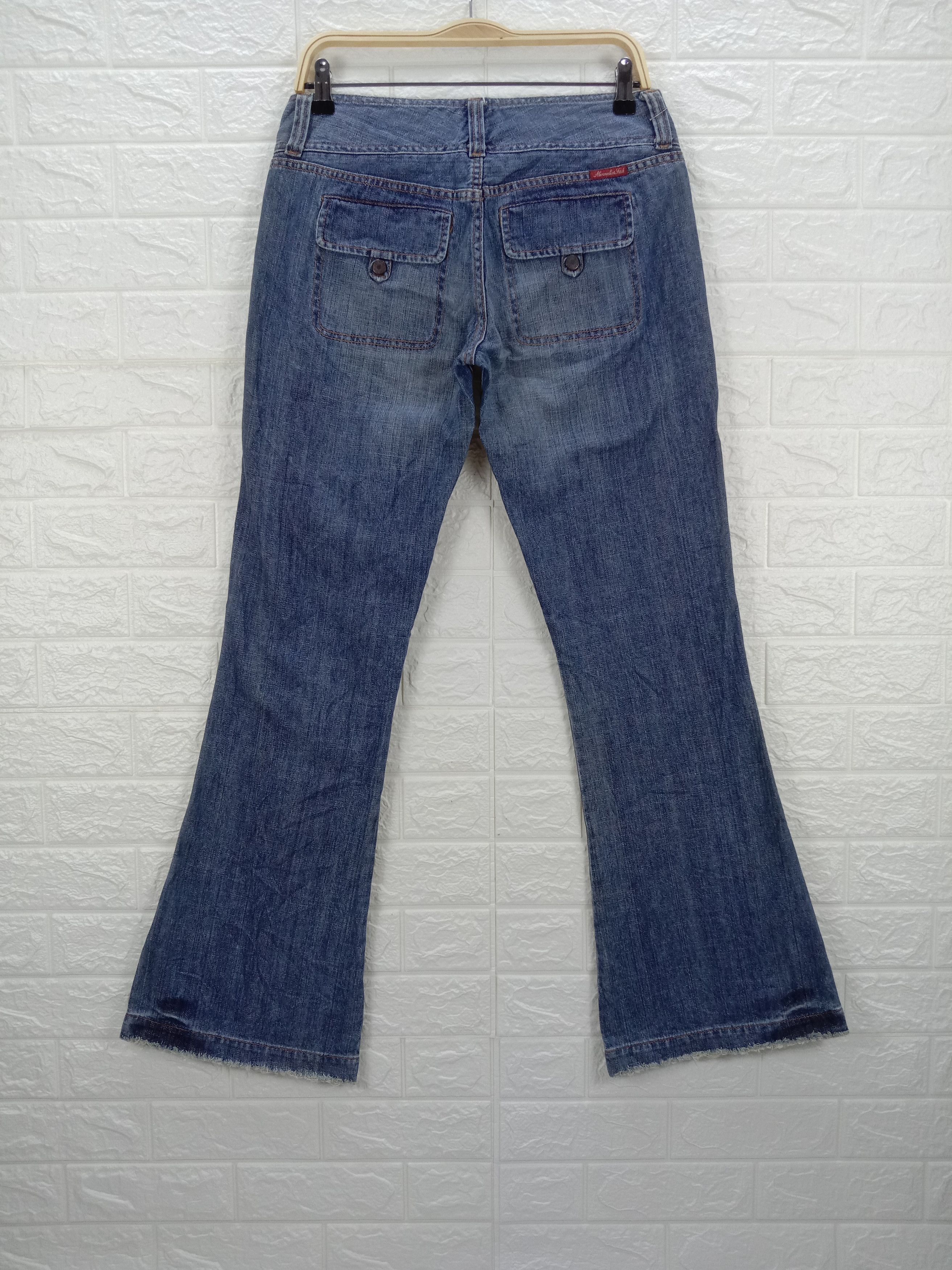 Abercrombie & Fitch Vintage Abercrombie Bush Bell Bottom Flare Jeans Size 31" - 5 Thumbnail