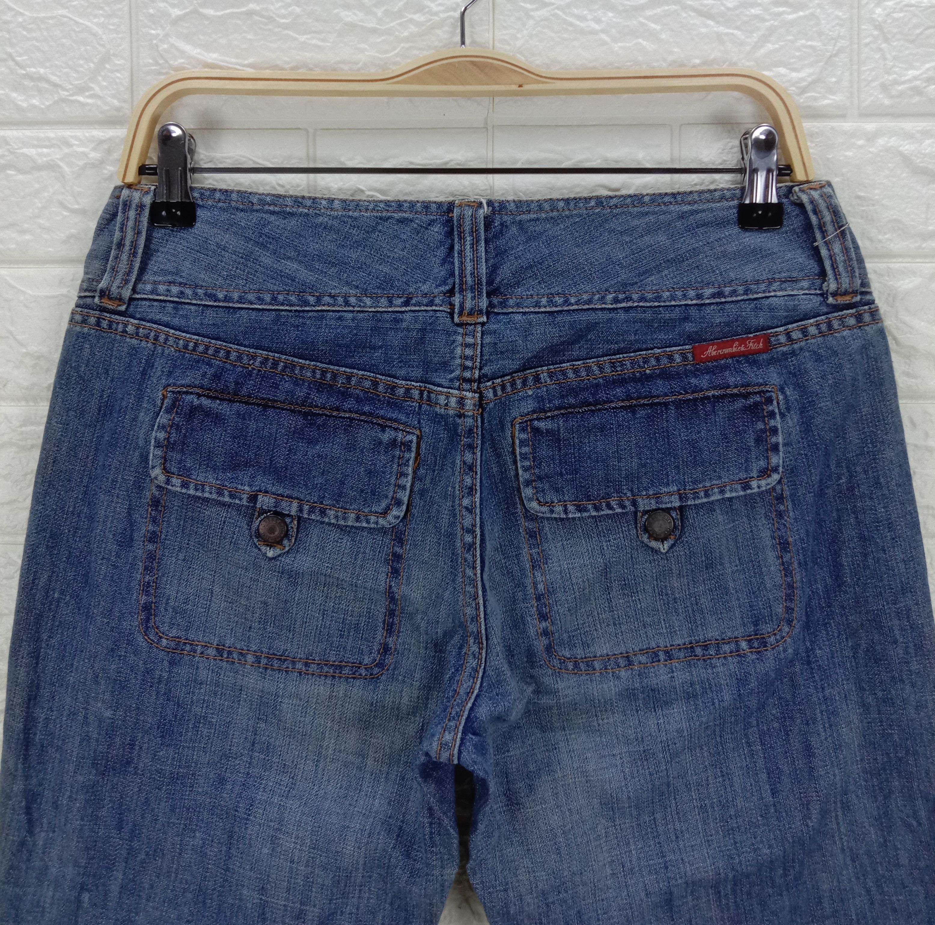 Abercrombie & Fitch Vintage Abercrombie Bush Bell Bottom Flare Jeans Size 31" - 6 Thumbnail