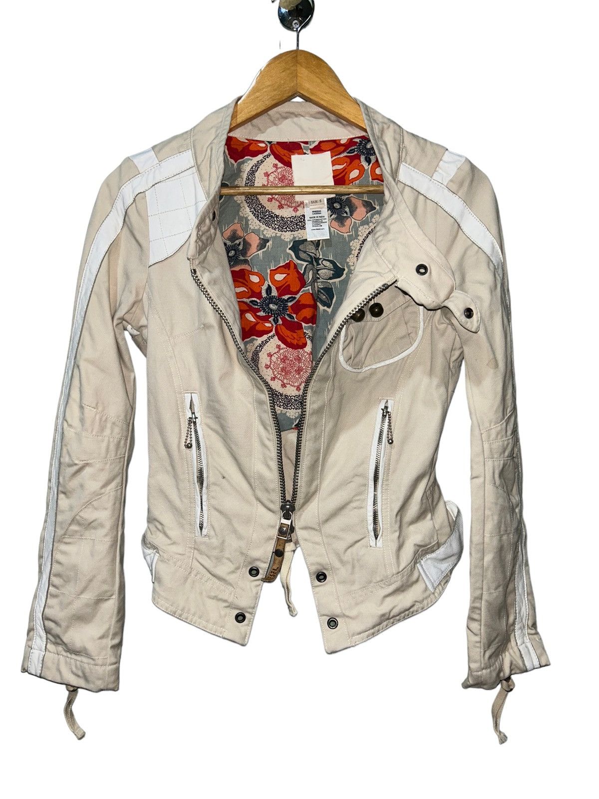 Diesel Last Drop❤️Diesel Night Riders Leather/Stud Rider Jacket