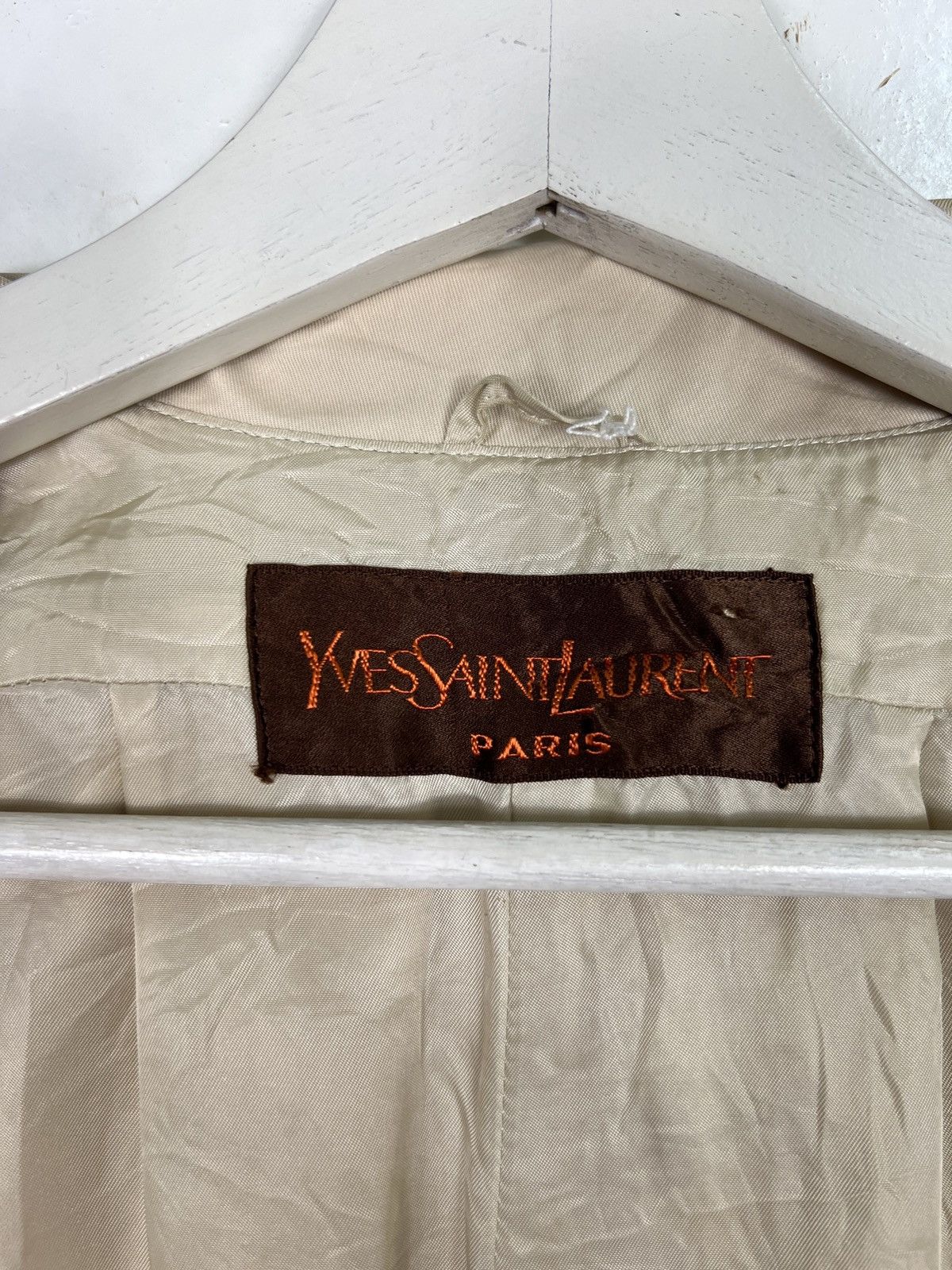Yves Saint Laurent 🔥 VINTAGE YVES SAINT LAURENT BELT TRENCH COAT Size US M / EU 48-50 / 2 - 9 Thumbnail