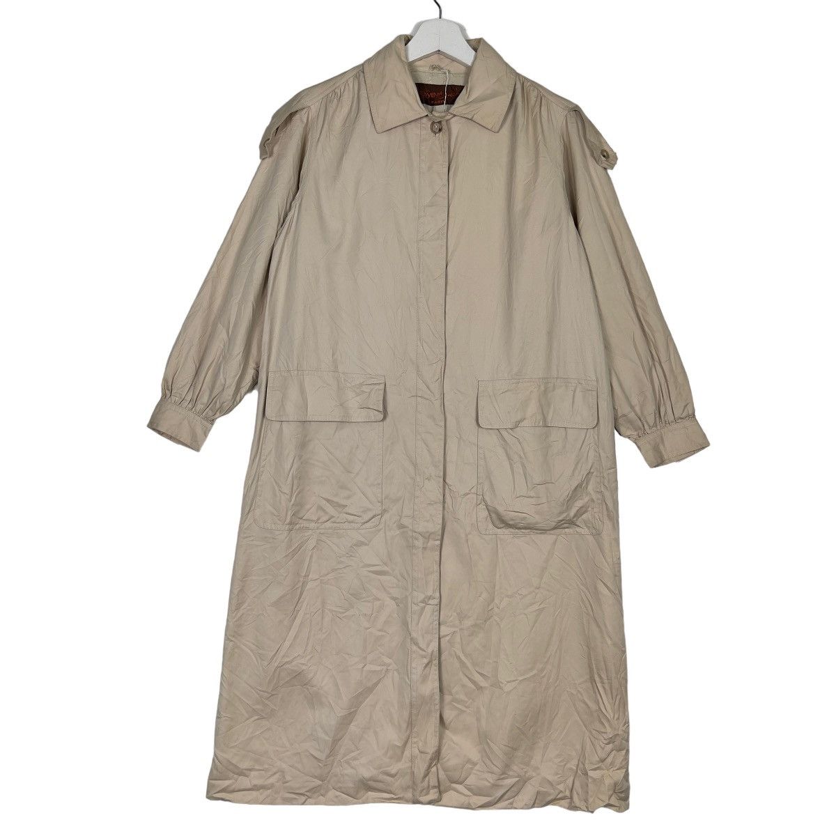 Yves Saint Laurent 🔥 VINTAGE YVES SAINT LAURENT BELT TRENCH COAT Size US M / EU 48-50 / 2 - 1 Thumbnail
