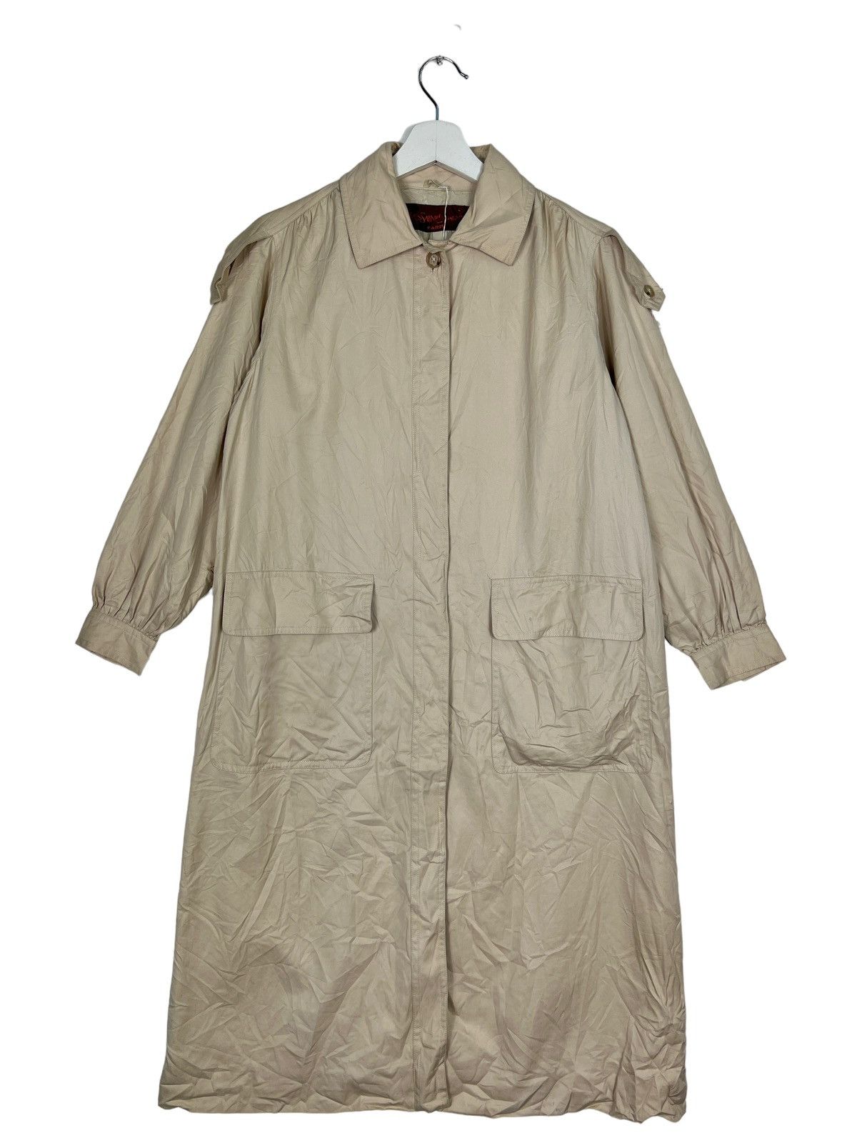 Yves Saint Laurent 🔥 VINTAGE YVES SAINT LAURENT BELT TRENCH COAT Size US M / EU 48-50 / 2 - 4 Thumbnail
