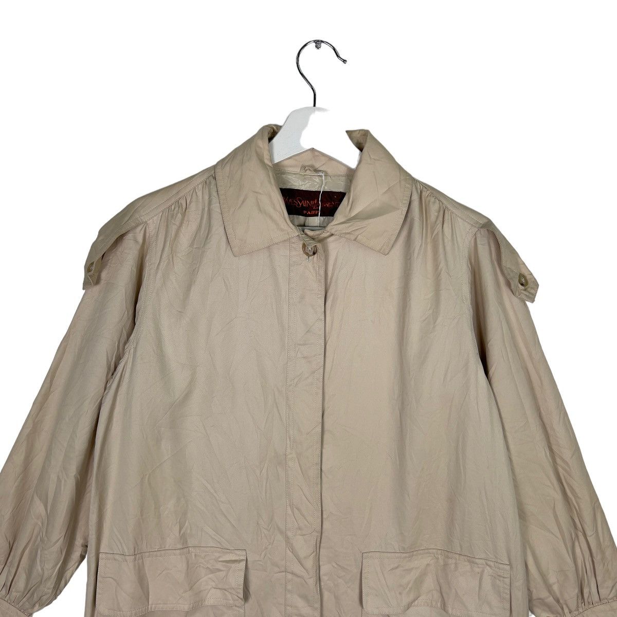 Yves Saint Laurent 🔥 VINTAGE YVES SAINT LAURENT BELT TRENCH COAT Size US M / EU 48-50 / 2 - 2 Thumbnail