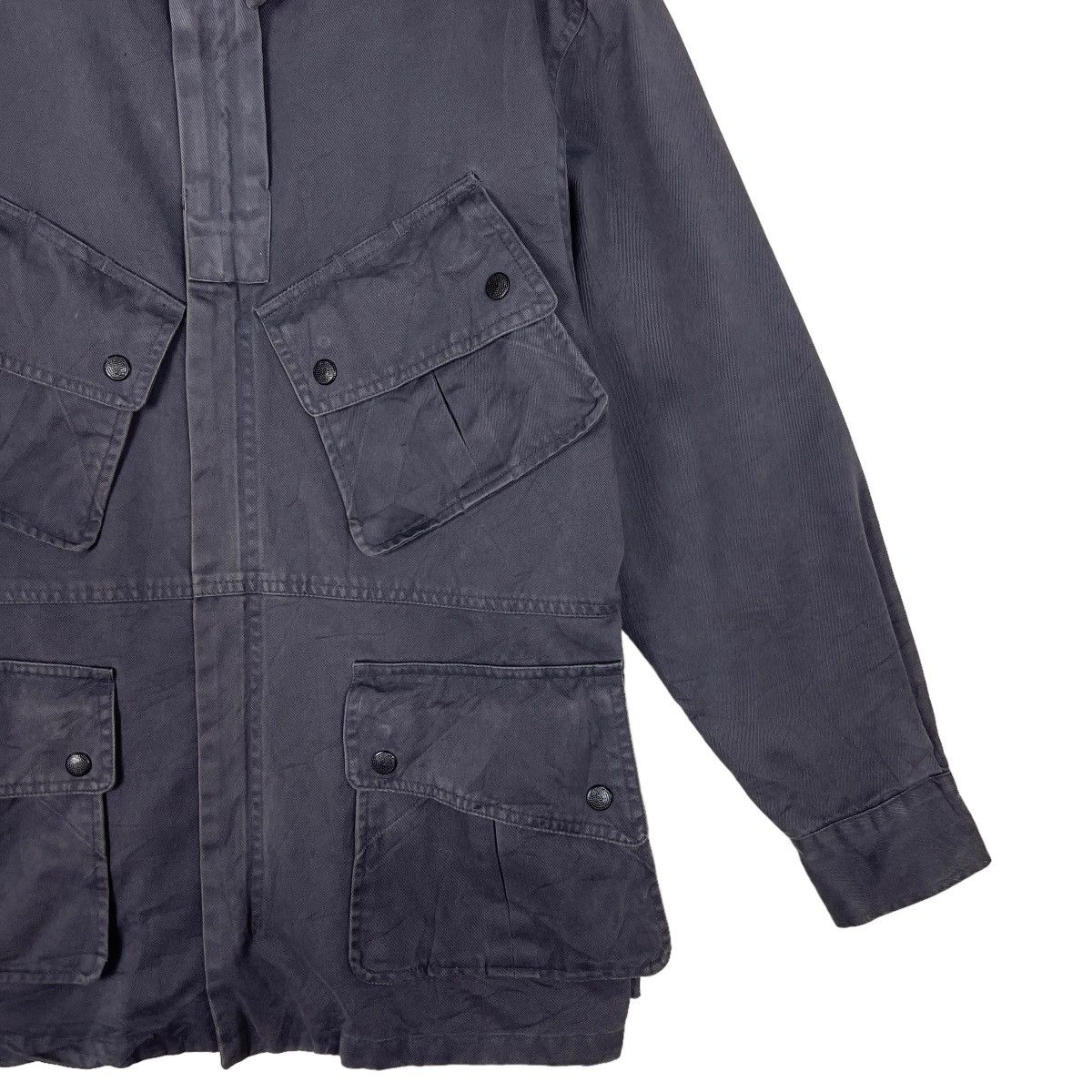 Japanese Brand 🔥 SLANK POCKET FIELD MILITARY STYLE JACKET Size US M / EU 48-50 / 2 - 4 Thumbnail