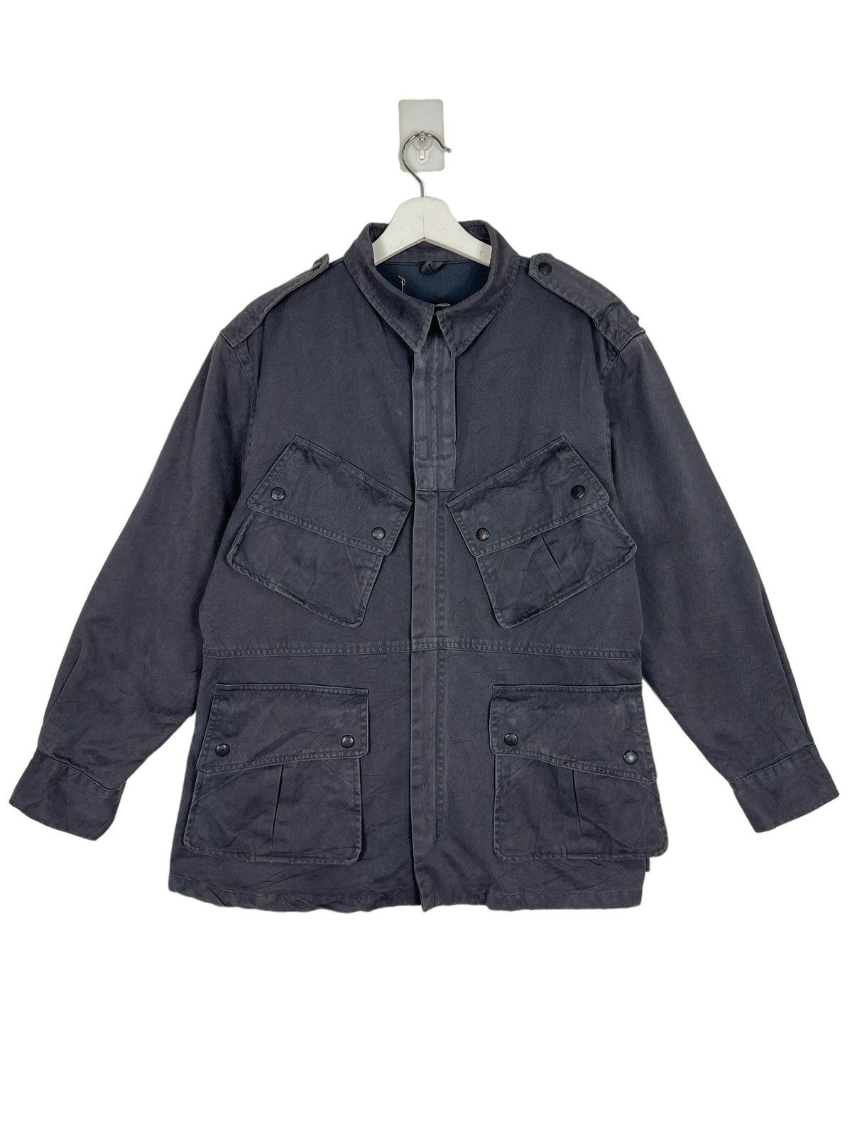 Japanese Brand 🔥 SLANK POCKET FIELD MILITARY STYLE JACKET Size US M / EU 48-50 / 2 - 5 Thumbnail