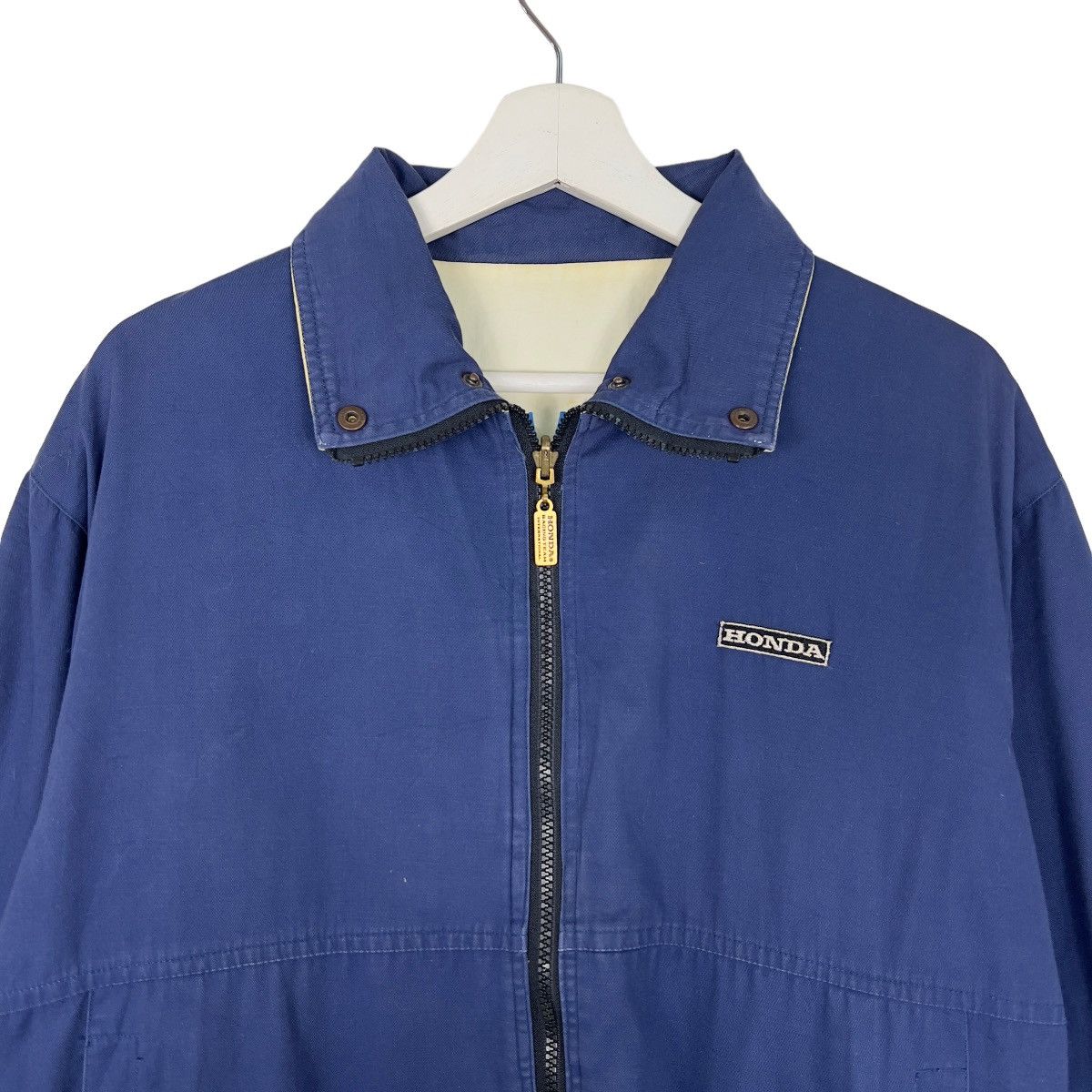 Honda 🔥 VINTAGE 80s HONDA RACING TEAM BOMBER JACKET Size US L / EU 52-54 / 3 - 9 Thumbnail