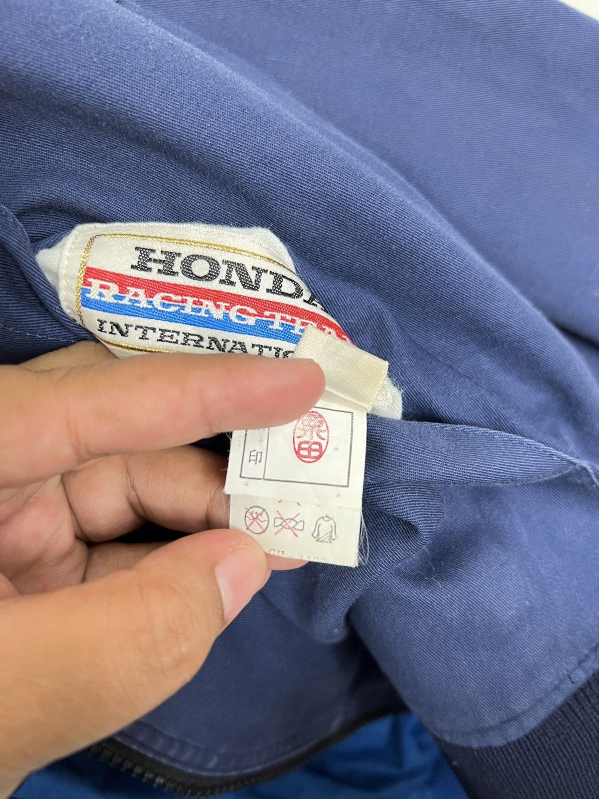 Honda 🔥 VINTAGE 80s HONDA RACING TEAM BOMBER JACKET Size US L / EU 52-54 / 3 - 18 Thumbnail