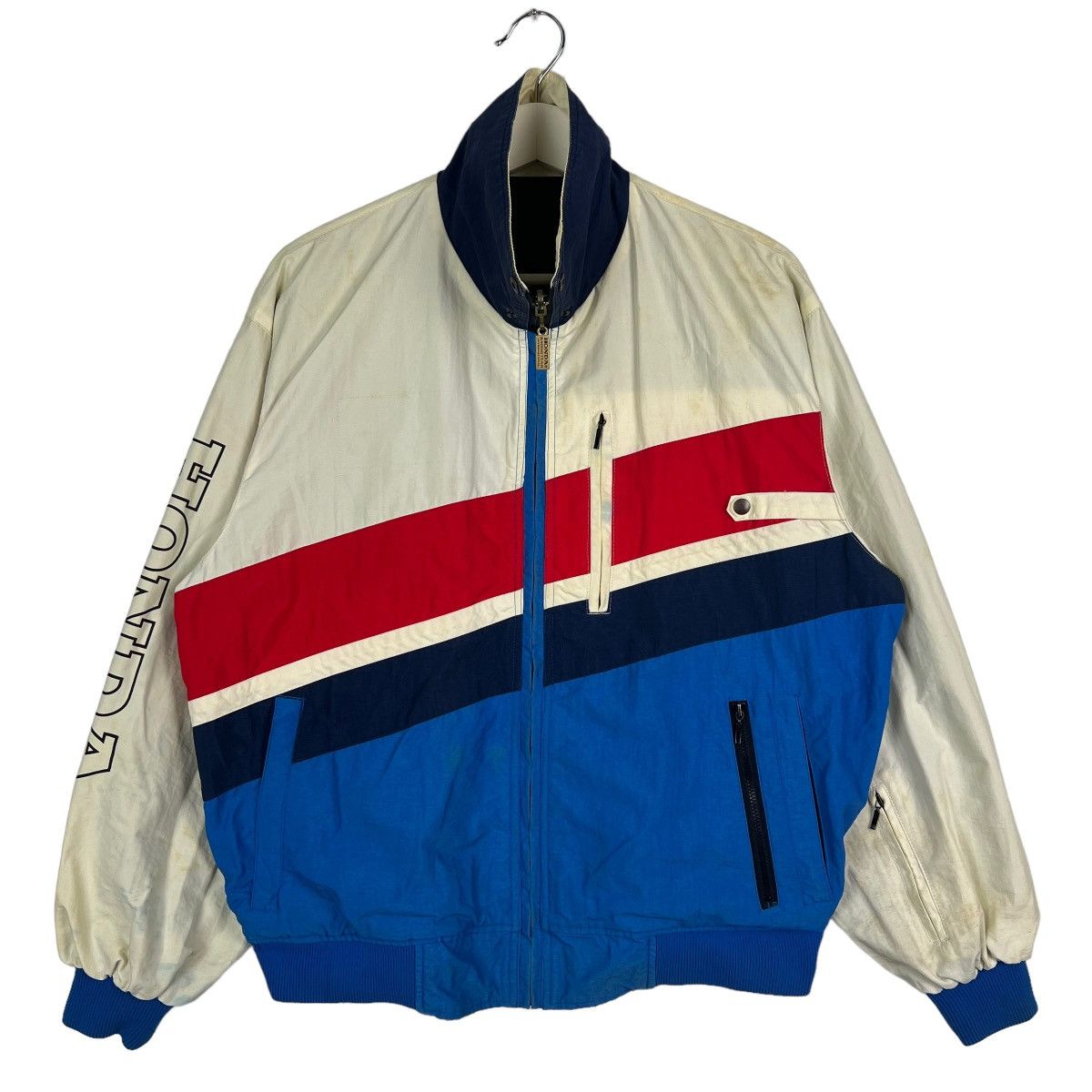 Honda 🔥 VINTAGE 80s HONDA RACING TEAM BOMBER JACKET Size US L / EU 52-54 / 3 - 3 Thumbnail
