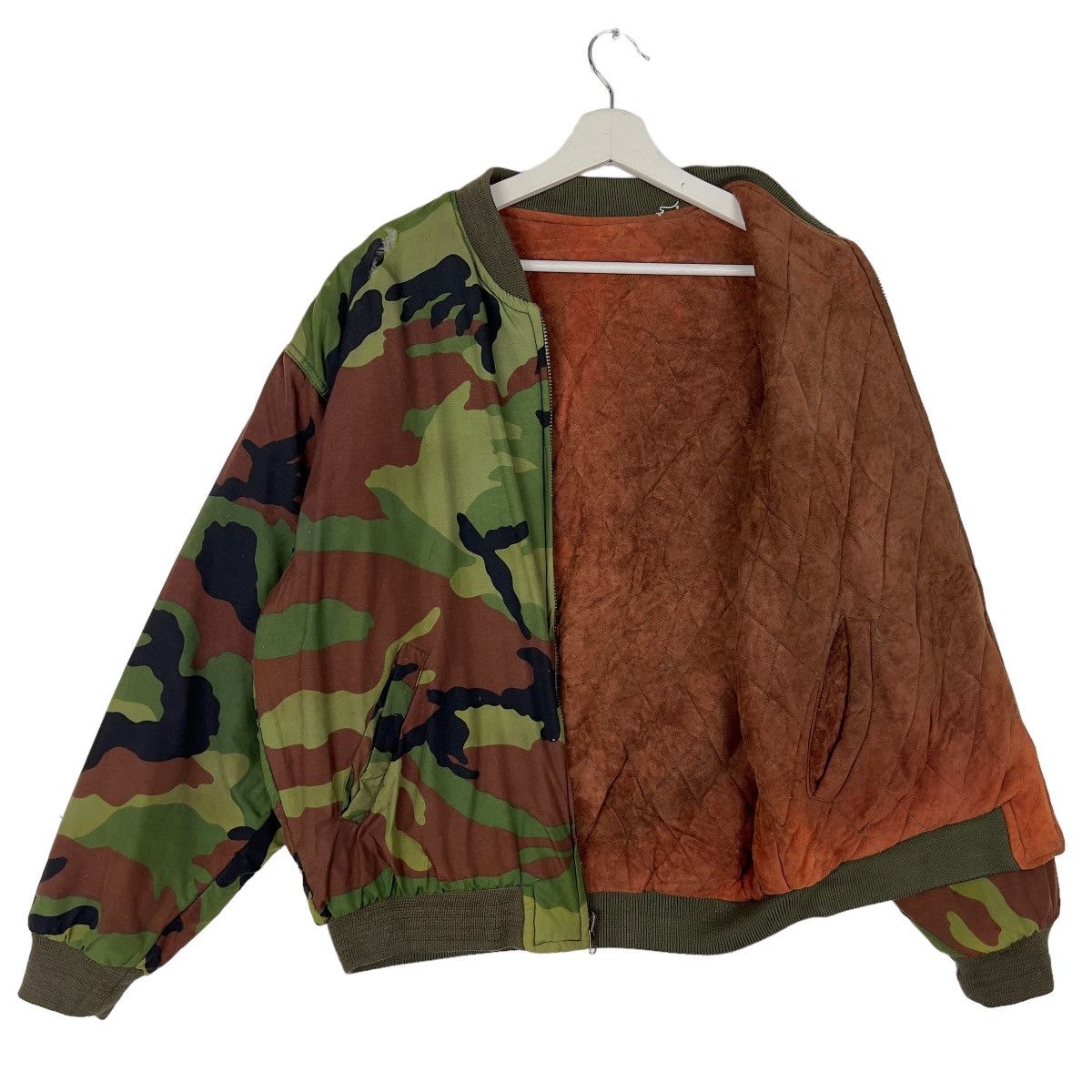 Japanese Brand 🔥 RARE RIOT MR BOGEY CAMO REVERSIBLE BOMBER JACKET Size US M / EU 48-50 / 2 - 6 Thumbnail