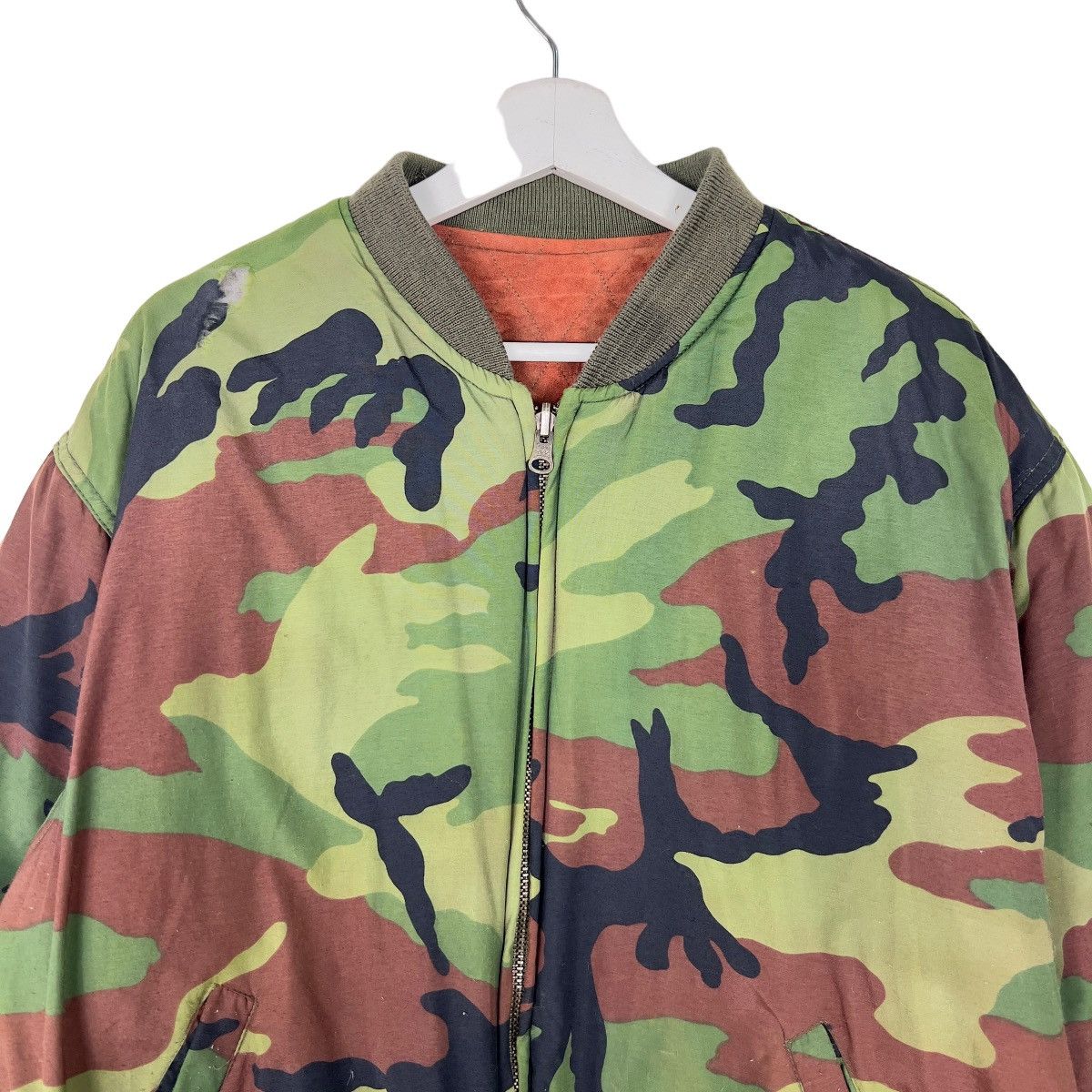 Japanese Brand 🔥 RARE RIOT MR BOGEY CAMO REVERSIBLE BOMBER JACKET Size US M / EU 48-50 / 2 - 3 Thumbnail
