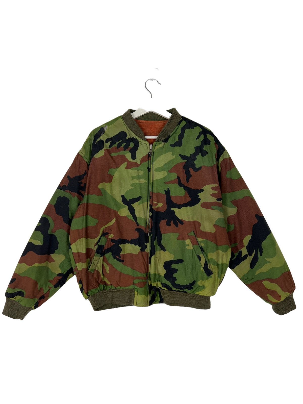 Japanese Brand 🔥 RARE RIOT MR BOGEY CAMO REVERSIBLE BOMBER JACKET Size US M / EU 48-50 / 2 - 5 Thumbnail
