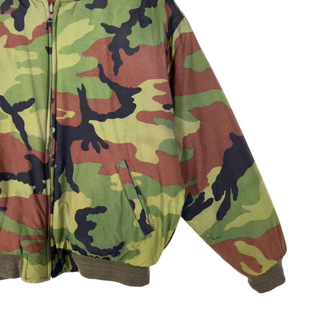 Japanese Brand 🔥 RARE RIOT MR BOGEY CAMO REVERSIBLE BOMBER JACKET Size US M / EU 48-50 / 2 - 4 Thumbnail