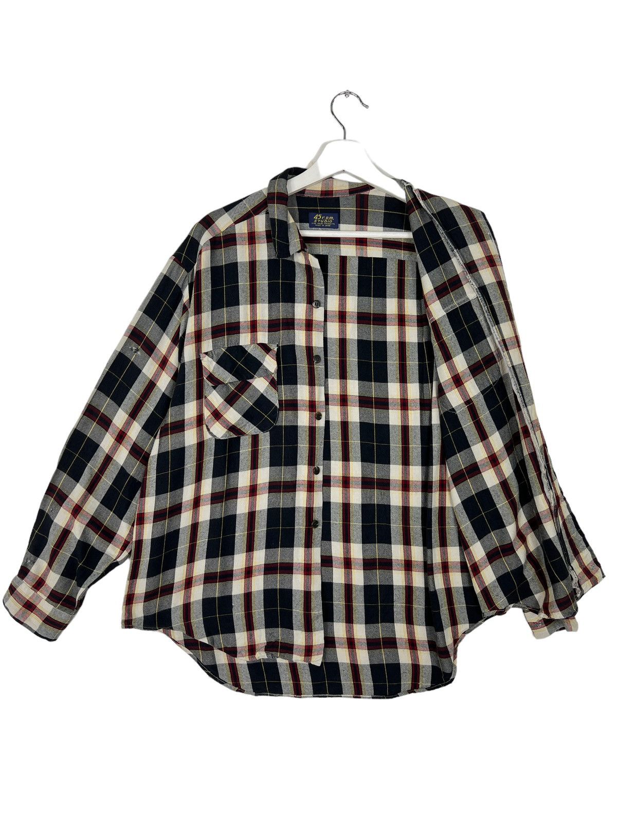45rpm 🔥 45rpm studio plaid check shirt Size US M / EU 48-50 / 2 - 6 Thumbnail