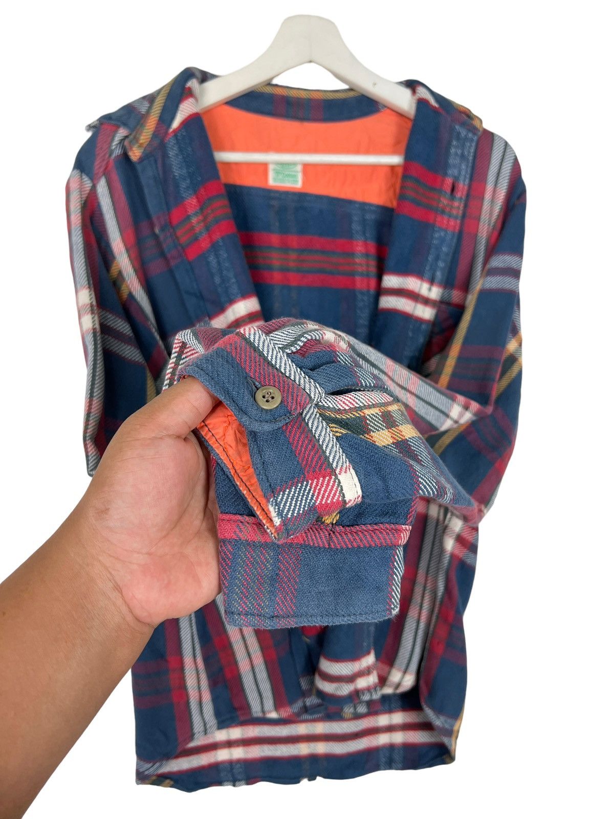 Japanese Brand × Sugar Cane × Toyo Enterprises 🔥 NORTH MARINE INDIGO COTTON FLANNEL SHIRT Size US M / EU 48-50 / 2 - 8 Thumbnail