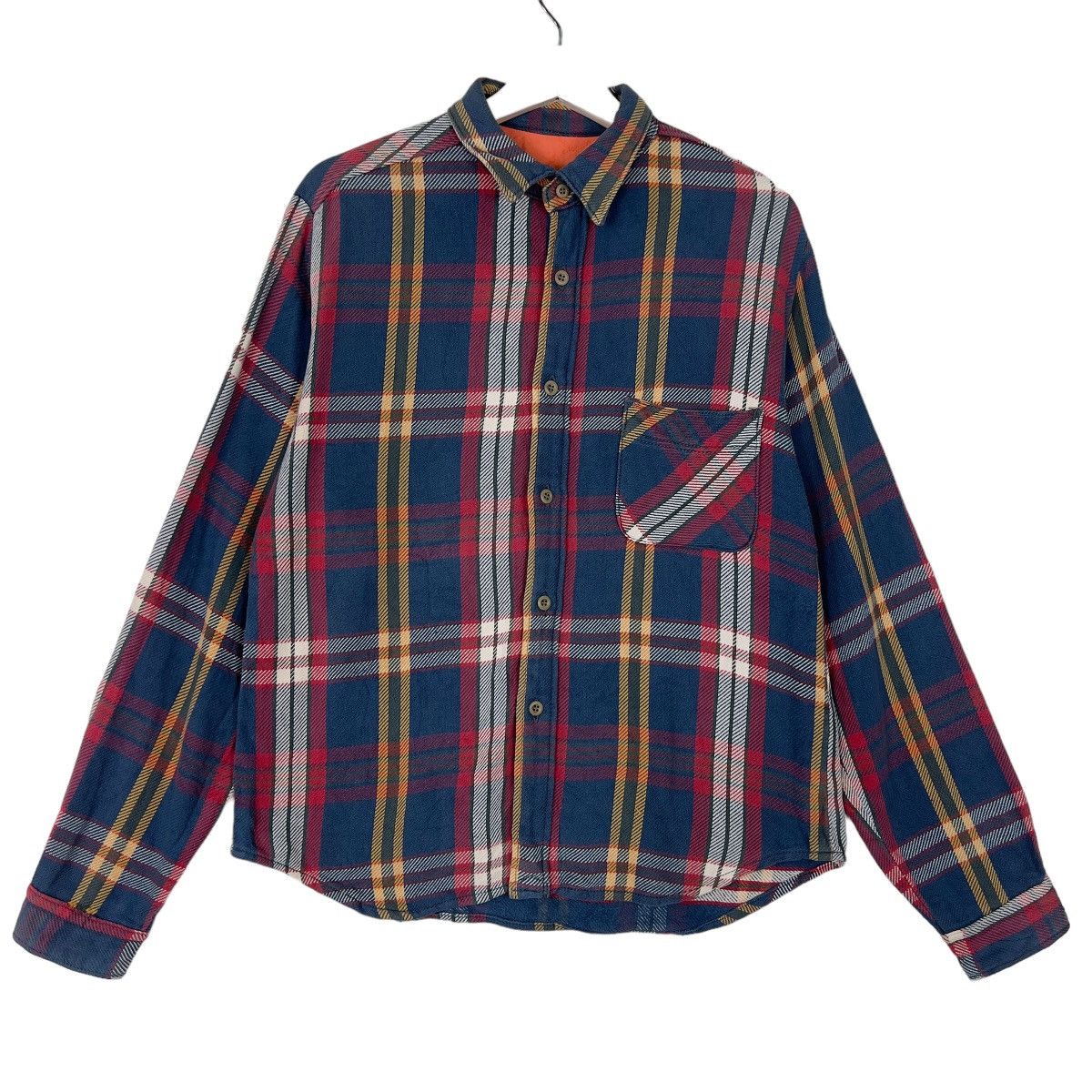 Japanese Brand × Sugar Cane × Toyo Enterprises 🔥 NORTH MARINE INDIGO COTTON FLANNEL SHIRT Size US M / EU 48-50 / 2 - 1 Thumbnail