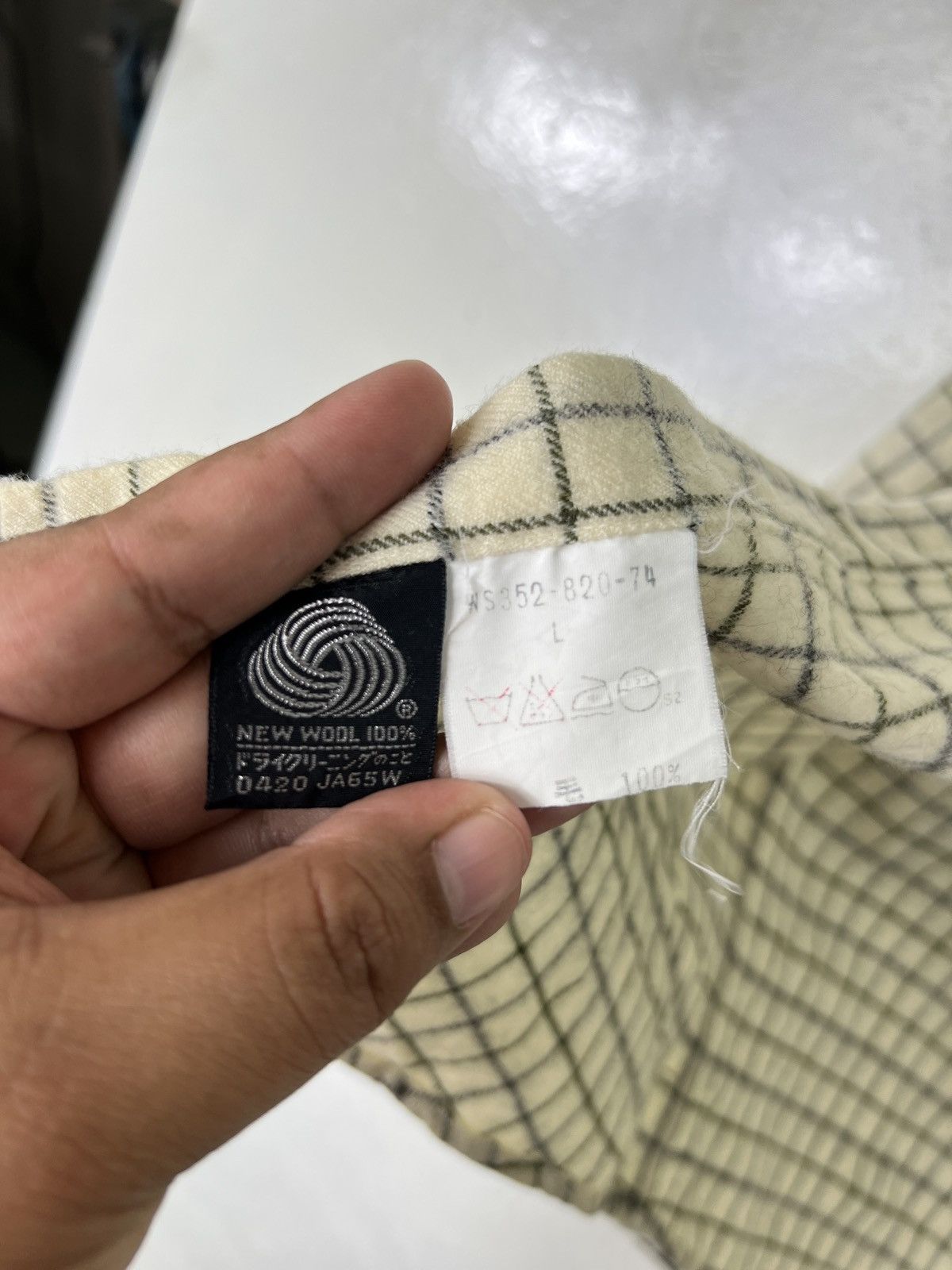 Burberry 🔥 VINTAGE BURBERRYS WOOL CASHMERE SHIRT Size L / US 10 / IT 46 - 11 Thumbnail