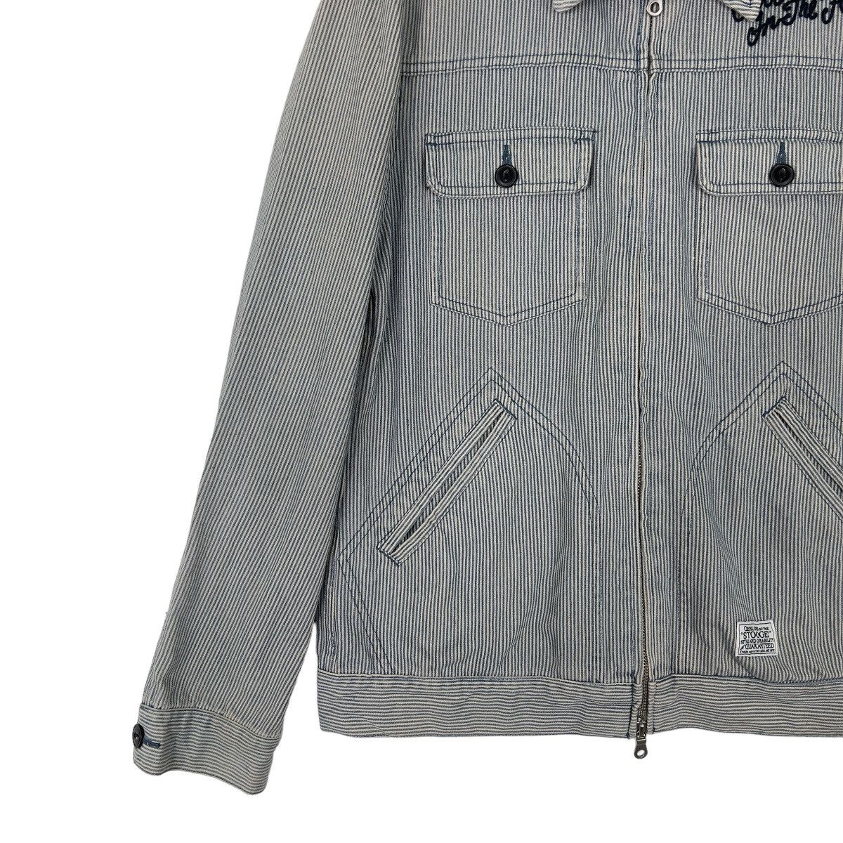 Japanese Brand × Wacko Maria 🔥 STOOGE & CO HIKORY STRIPE ZIPPER JACKET Size US M / EU 48-50 / 2 - 2 Thumbnail