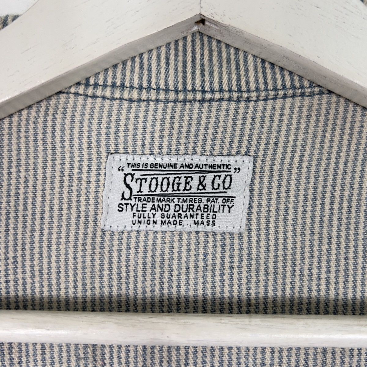 Japanese Brand × Wacko Maria 🔥 STOOGE & CO HIKORY STRIPE ZIPPER JACKET Size US M / EU 48-50 / 2 - 10 Thumbnail