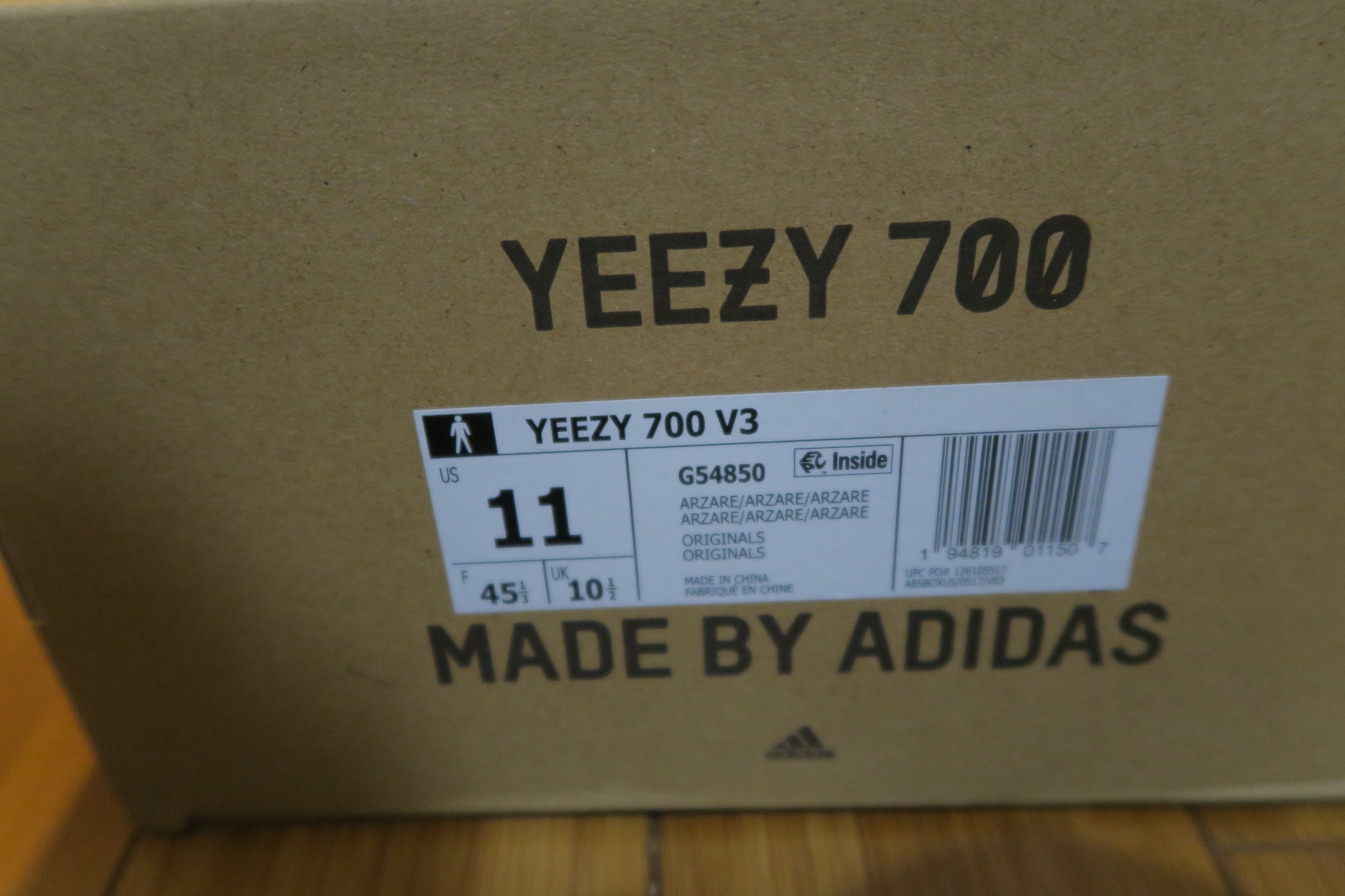 Adidas × Kanye West Adidas Yeezy Boost 700 V3 Azareth With Box Sneakers Size 11 Size US 11 / EU 44 - 2 Thumbnail