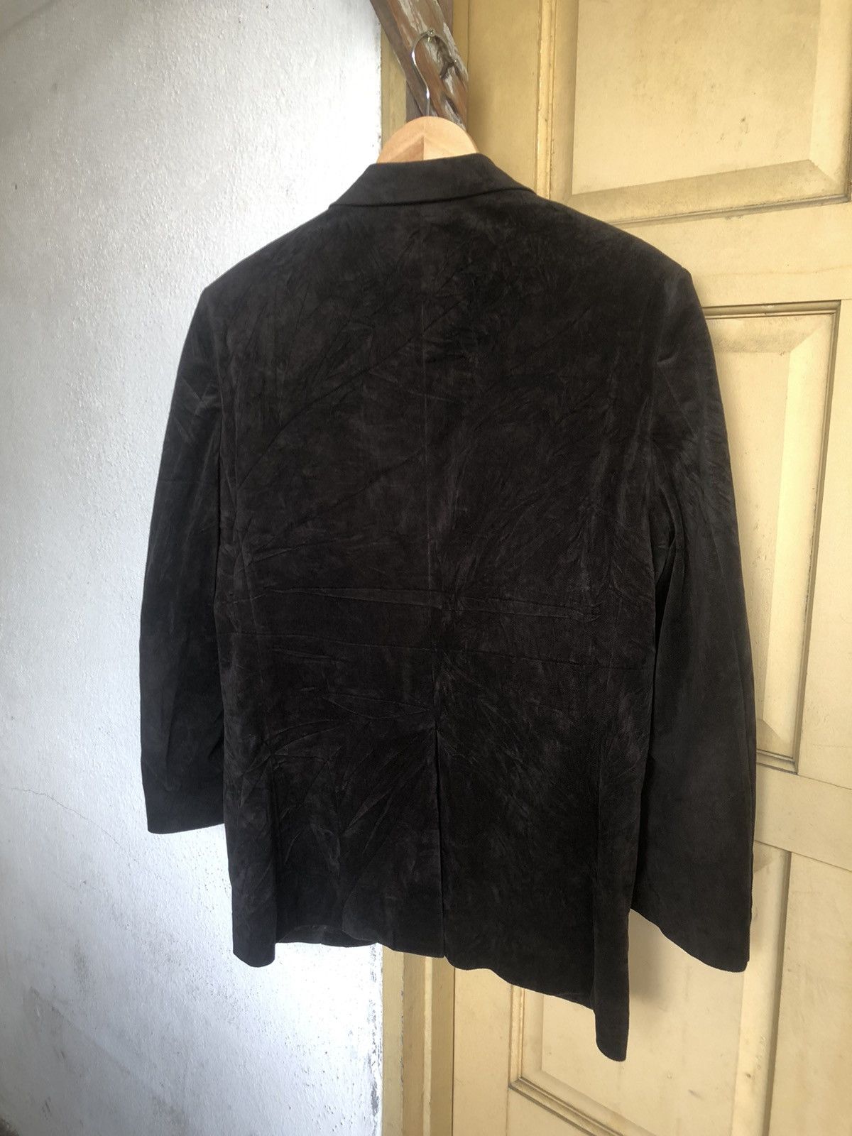 Kansai Yamamoto Vintage Kansai Yamamoto Velvet Single Breasted Blazer Jacket Size US M / EU 48-50 / 2 - 10 Thumbnail