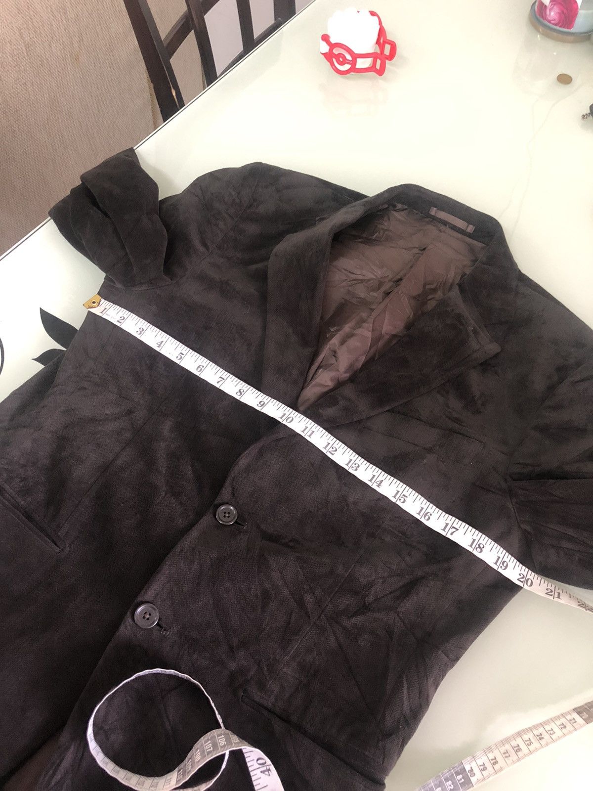 Kansai Yamamoto Vintage Kansai Yamamoto Velvet Single Breasted Blazer Jacket Size US M / EU 48-50 / 2 - 12 Thumbnail