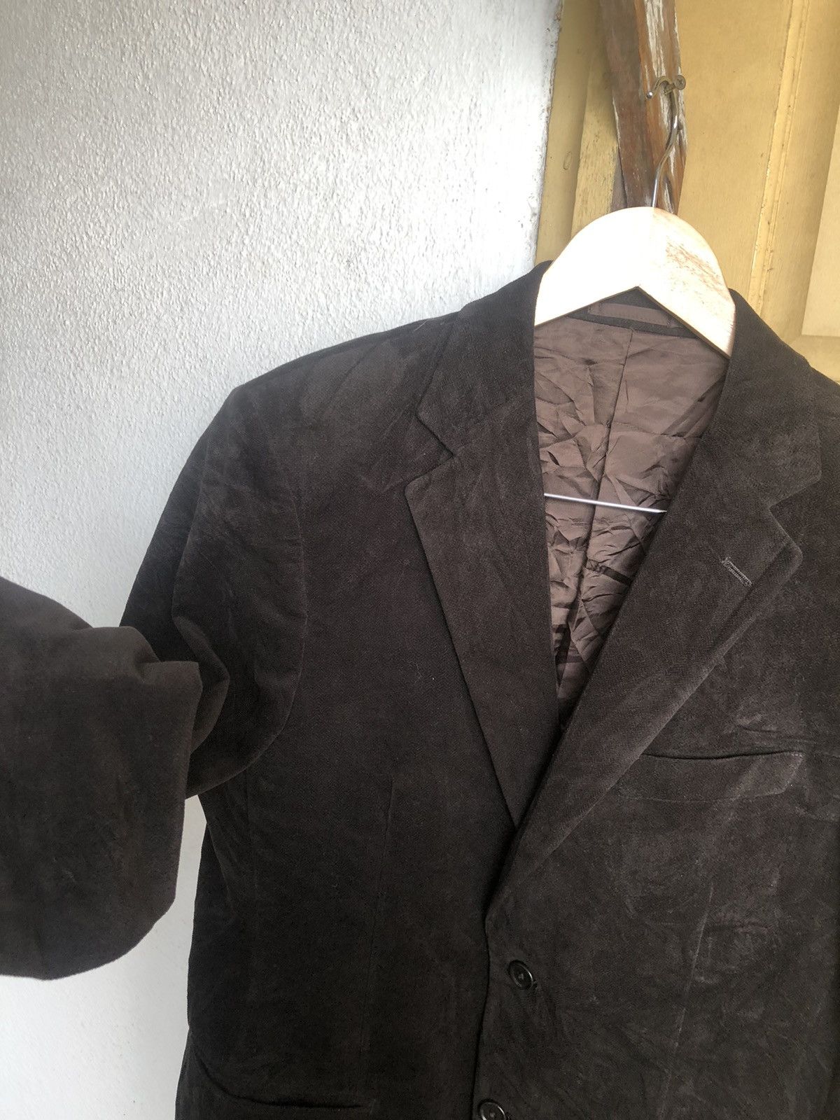 Kansai Yamamoto Vintage Kansai Yamamoto Velvet Single Breasted Blazer Jacket Size US M / EU 48-50 / 2 - 5 Thumbnail