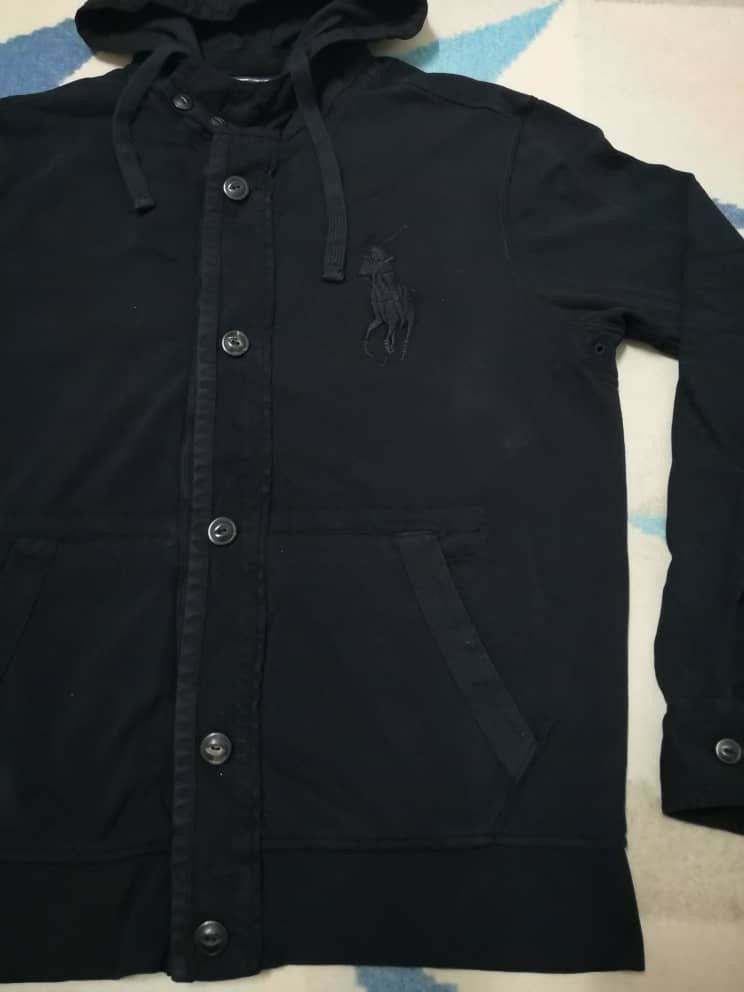 Polo Ralph Lauren Polo Ralph Lauren Embroidered Button Up Hoodie Size US M / EU 48-50 / 2 - 2 Thumbnail