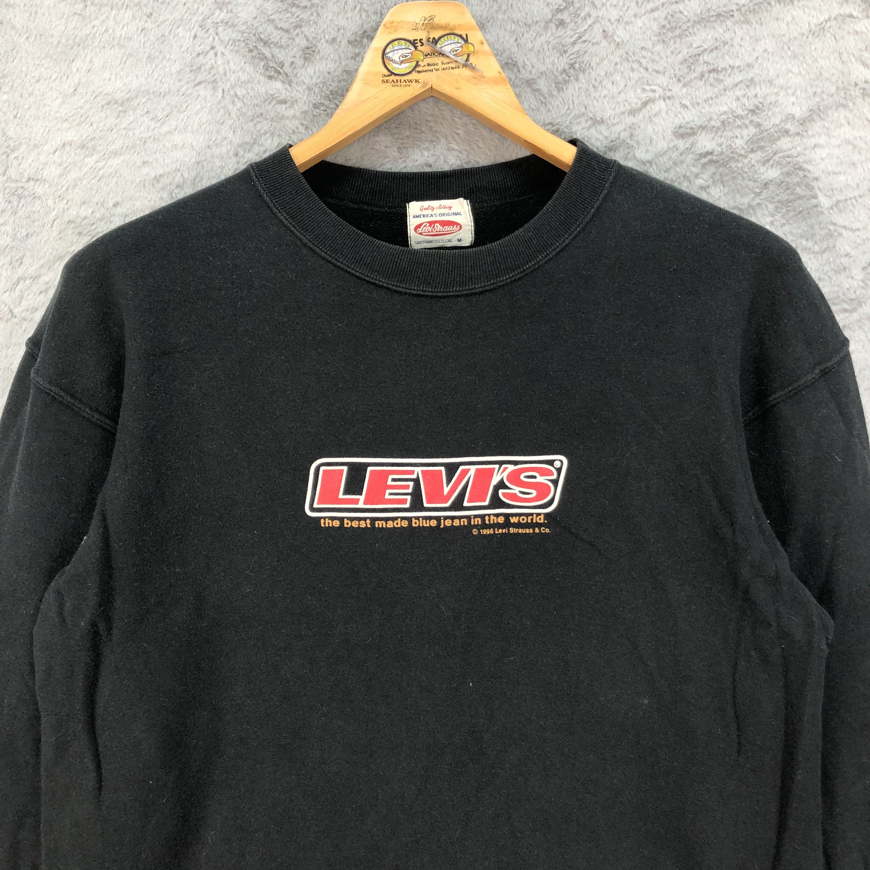 Levi's Levi's Strauss Big Logo Sweatshirts #4506-156 Size US M / EU 48-50 / 2 - 2 Thumbnail