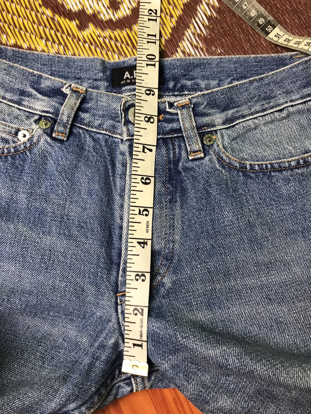 A.P.C. A.P.C. Selvedge Denim Jeans – Red Line, Vintage Wash Size 28" / US 6 / IT 42 - 8 Thumbnail
