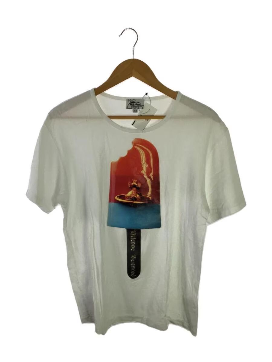 image of Vivienne Westwood Popsicle Orb Tee in White, Men's (Size Small)