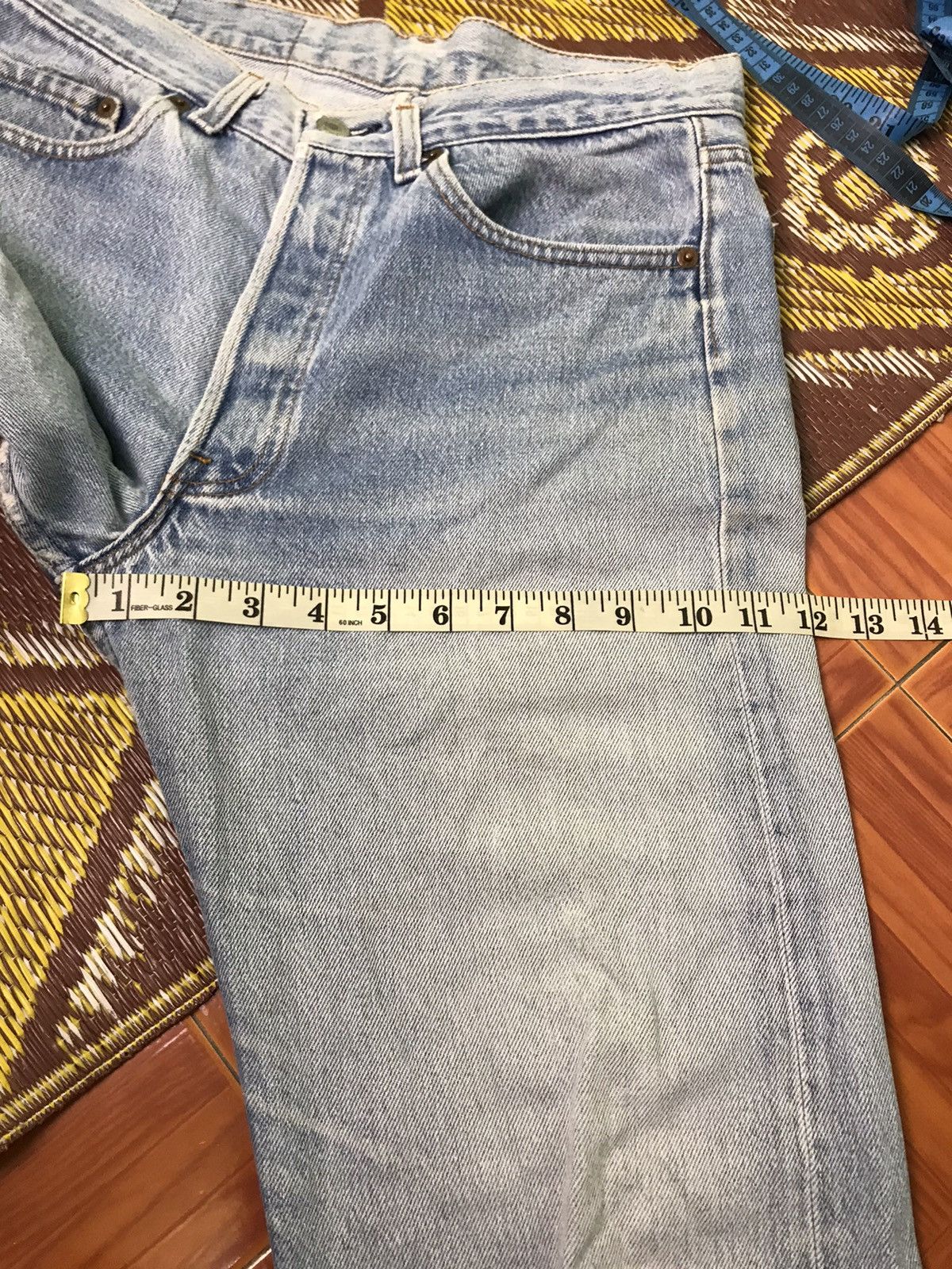 Levi's × Vintage Distressed levis 501 70s bottom black Size US 30 / EU 46 - 11 Thumbnail