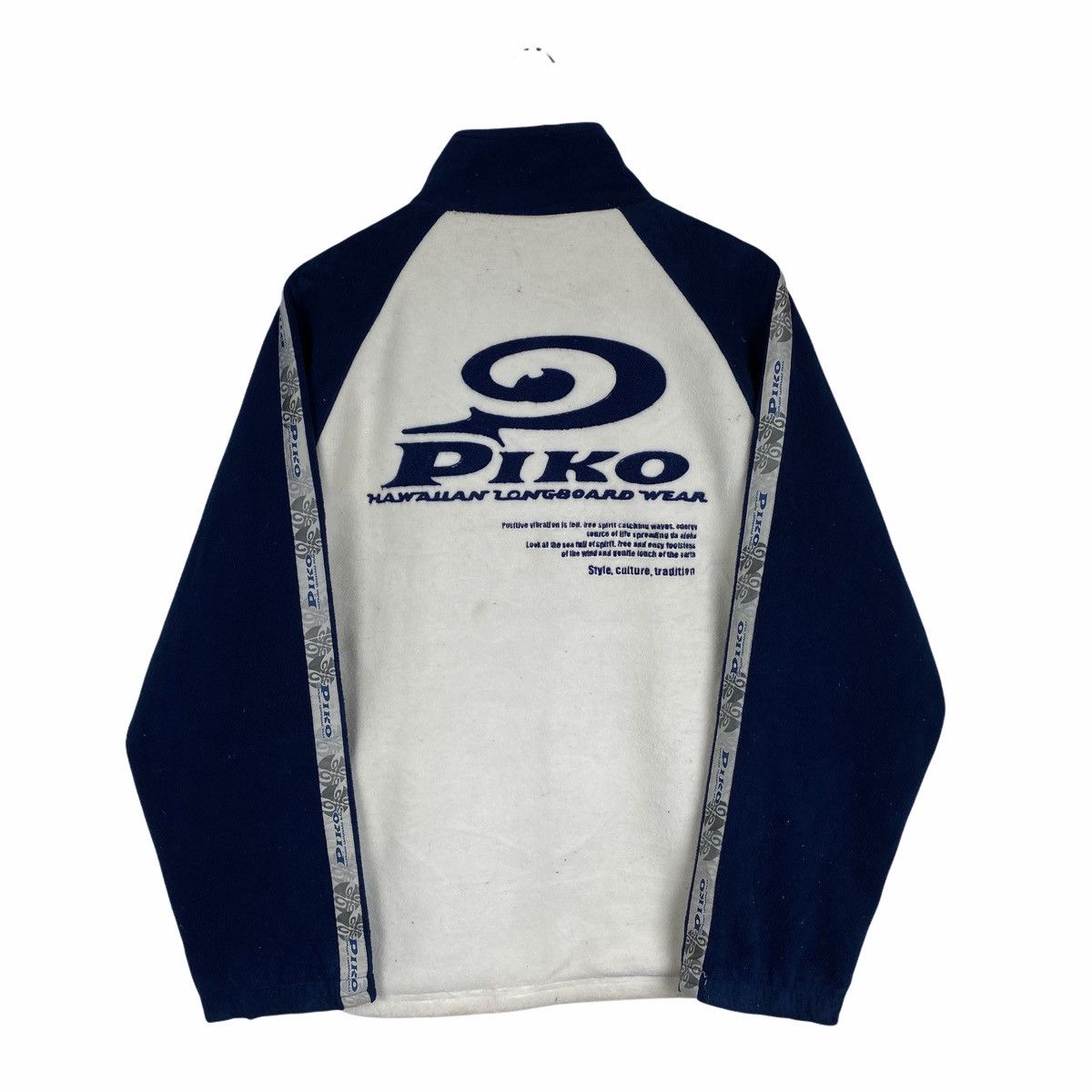 Vintage Vintage PIKO Hawaiian Longboard Big Logo Fleece Sweater Size US L / EU 52-54 / 3 - 1 Thumbnail