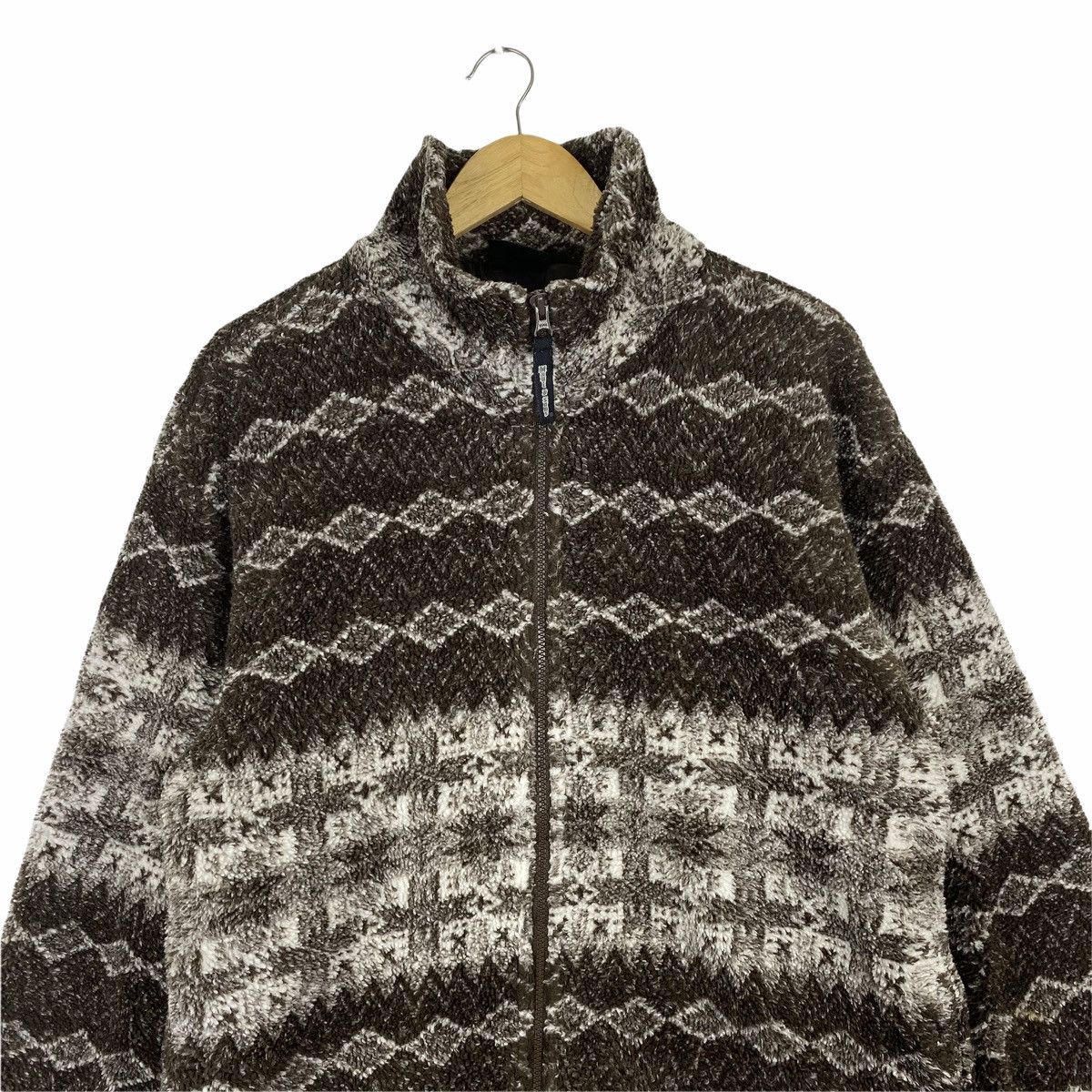 Maui and Sons × Vintage Vintage MAUI AND SONS Abstract Design Fleece Sweater Jacket Size US L / EU 52-54 / 3 - 5 Thumbnail