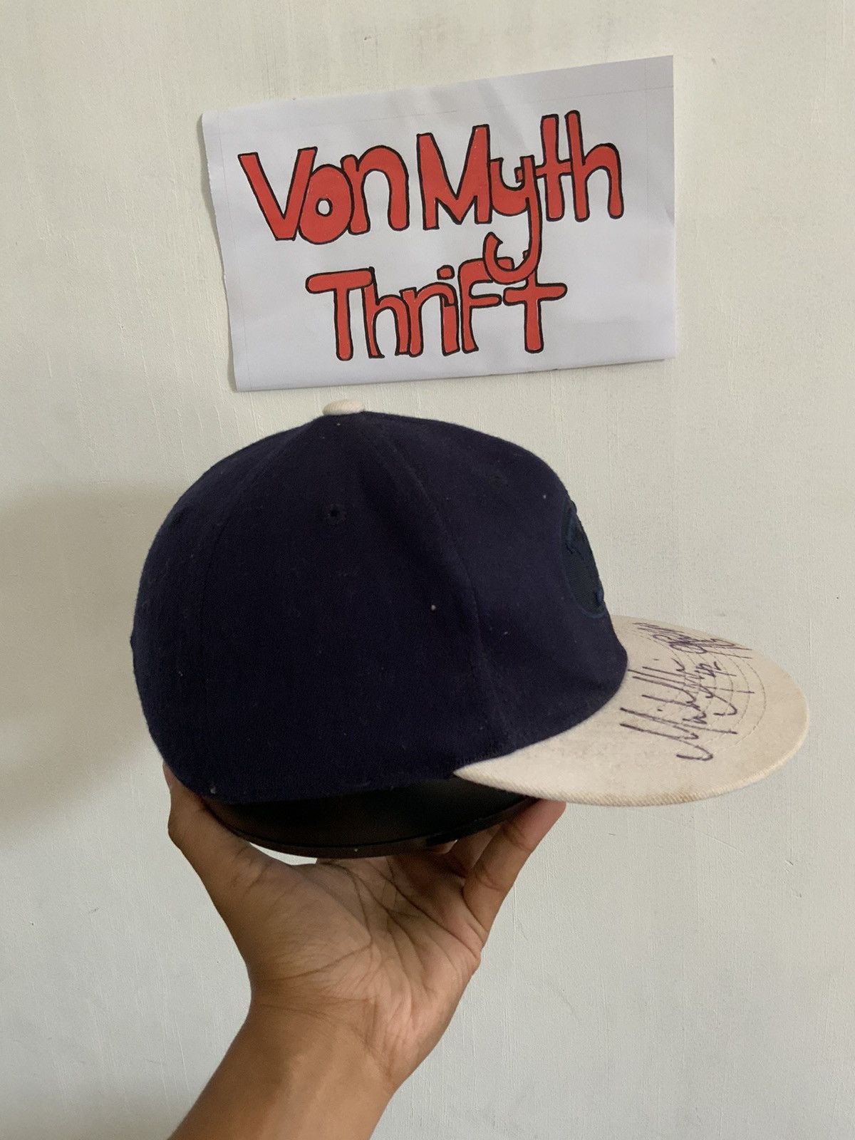 Hat Club BYU Spellout Woll Blue Fitted Hat Size ONE SIZE - 4 Thumbnail