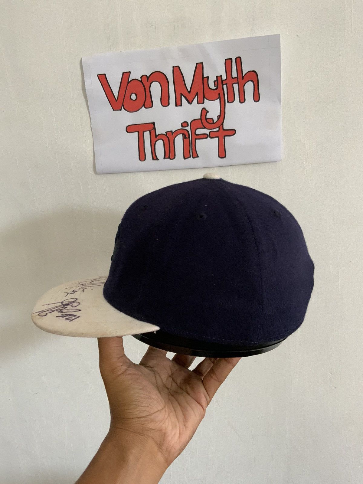 Hat Club BYU Spellout Woll Blue Fitted Hat Size ONE SIZE - 2 Thumbnail