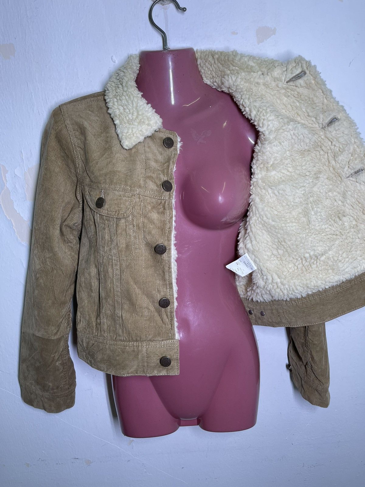 Lee 🔥Lee Storm Rider Corduroy Sherpa Trucker Jacket Size US XS / EU 42 / 0 - 10 Thumbnail