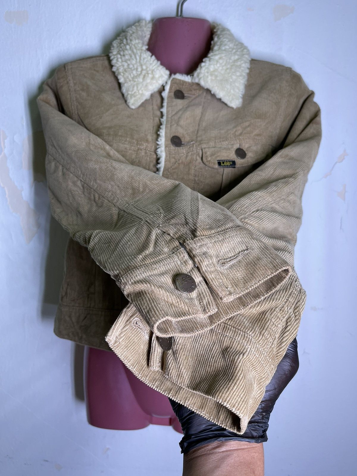 Lee 🔥Lee Storm Rider Corduroy Sherpa Trucker Jacket Size US XS / EU 42 / 0 - 5 Thumbnail