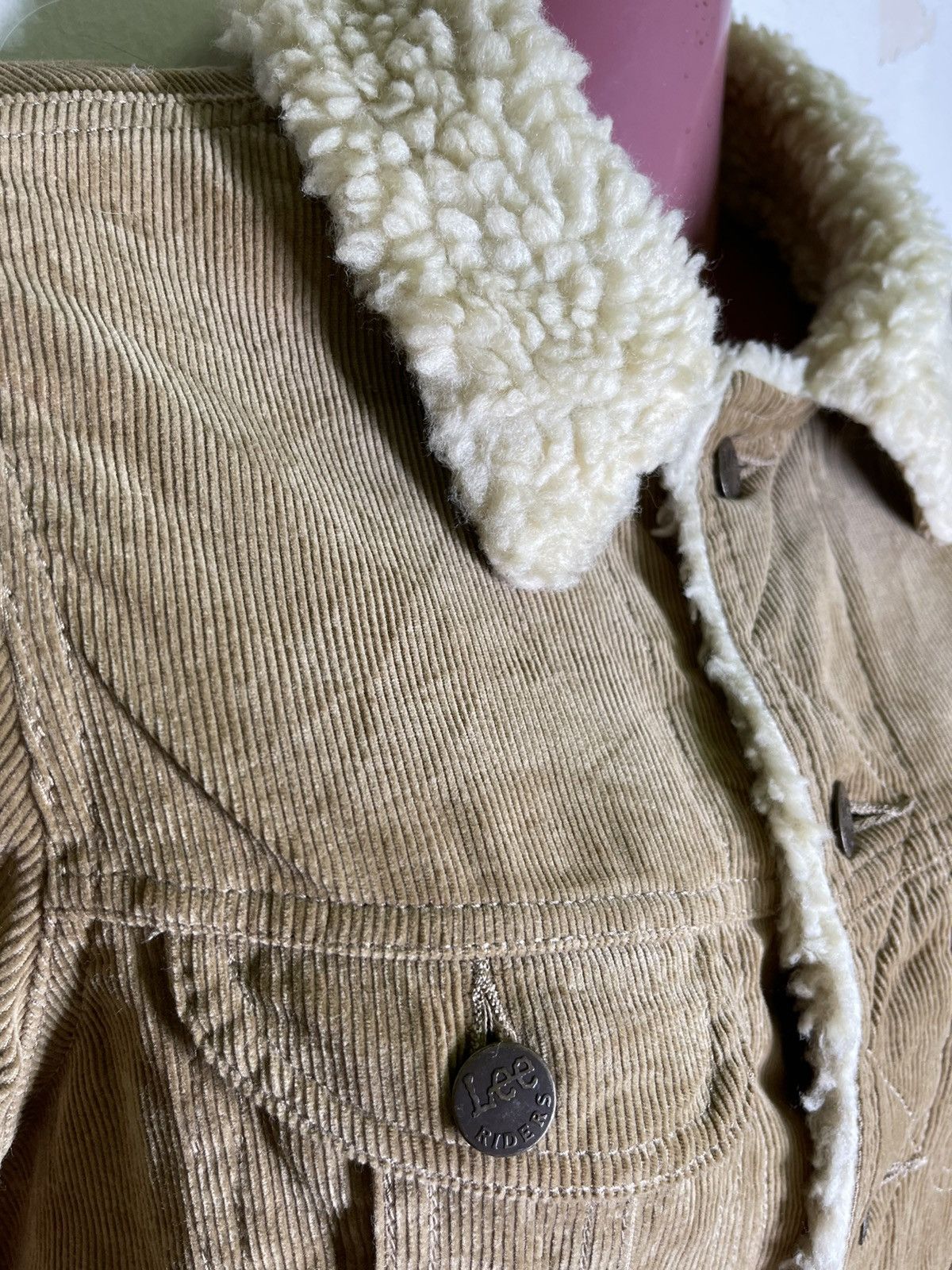 Lee 🔥Lee Storm Rider Corduroy Sherpa Trucker Jacket Size US XS / EU 42 / 0 - 6 Thumbnail