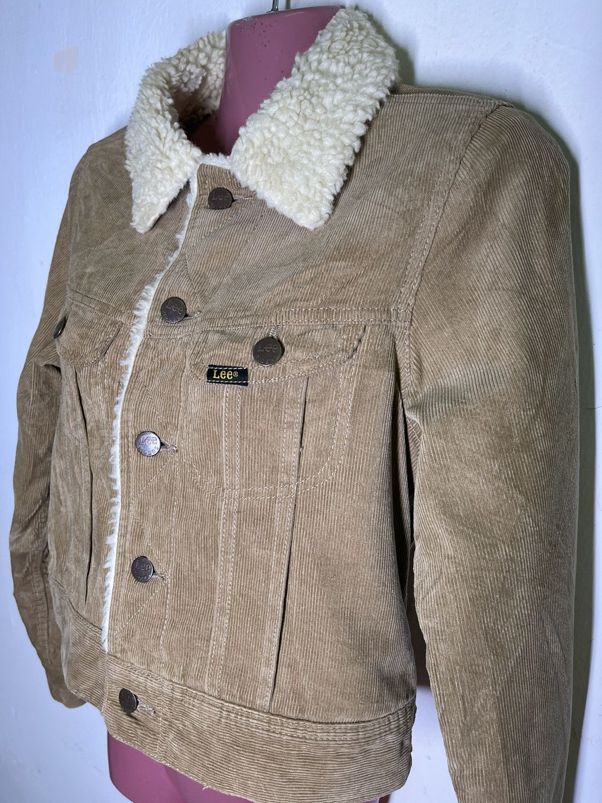 Lee 🔥Lee Storm Rider Corduroy Sherpa Trucker Jacket Size US XS / EU 42 / 0 - 2 Thumbnail