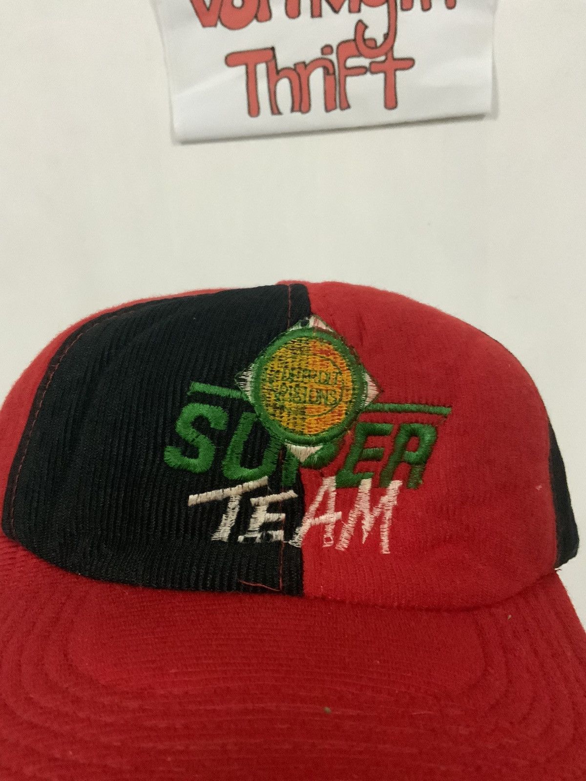 Vintage Vintage Detroit Piston Super Team Hat Size ONE SIZE - 15 Thumbnail