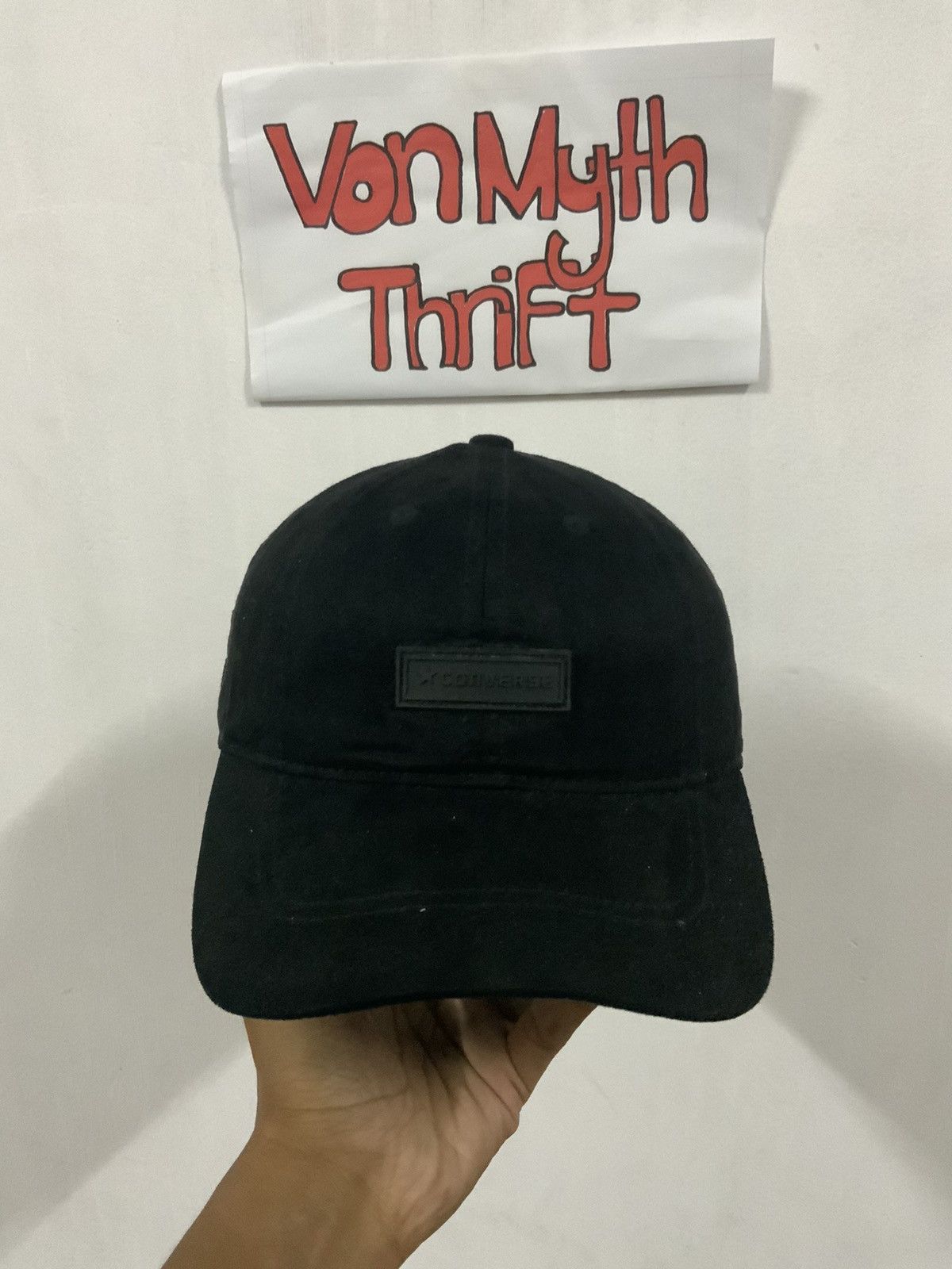 Converse Y2k Velvet Converse Black Emblem Archive Hat Size ONE SIZE - 1 Thumbnail