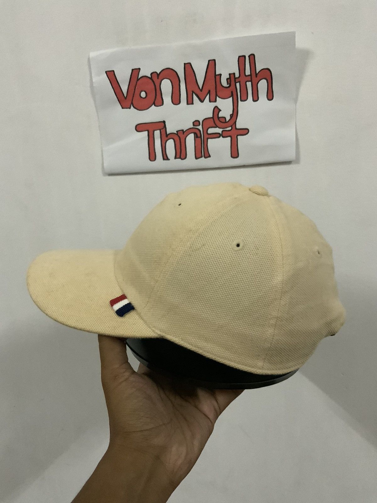 Japanese Brand IY Basics Japan Leather Adjustable Hat Size ONE SIZE - 2 Thumbnail