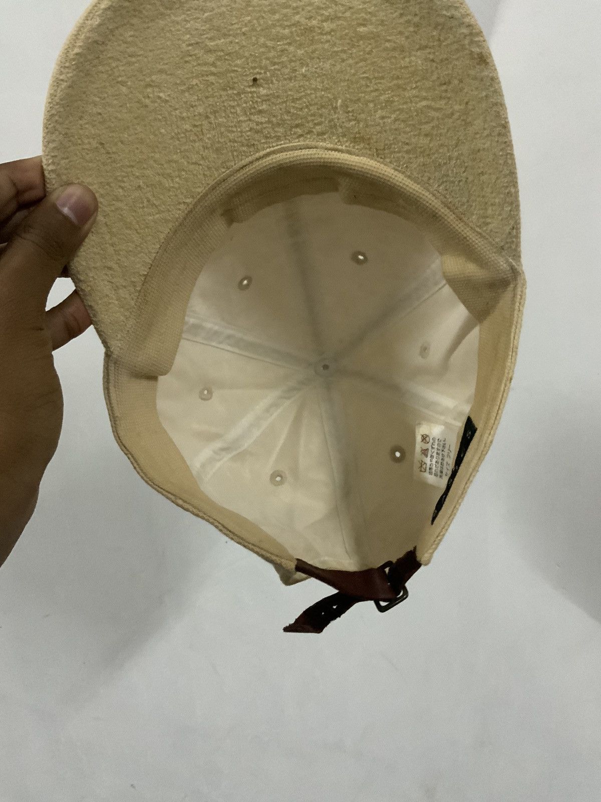 Japanese Brand IY Basics Japan Leather Adjustable Hat Size ONE SIZE - 9 Thumbnail