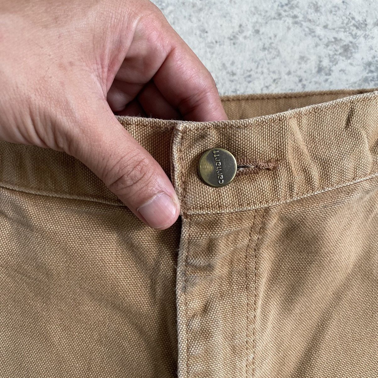 Carhartt Vintage Carhartt Faded Dirty Tan Carpenter Work Pants Size US 35 - 8 Thumbnail