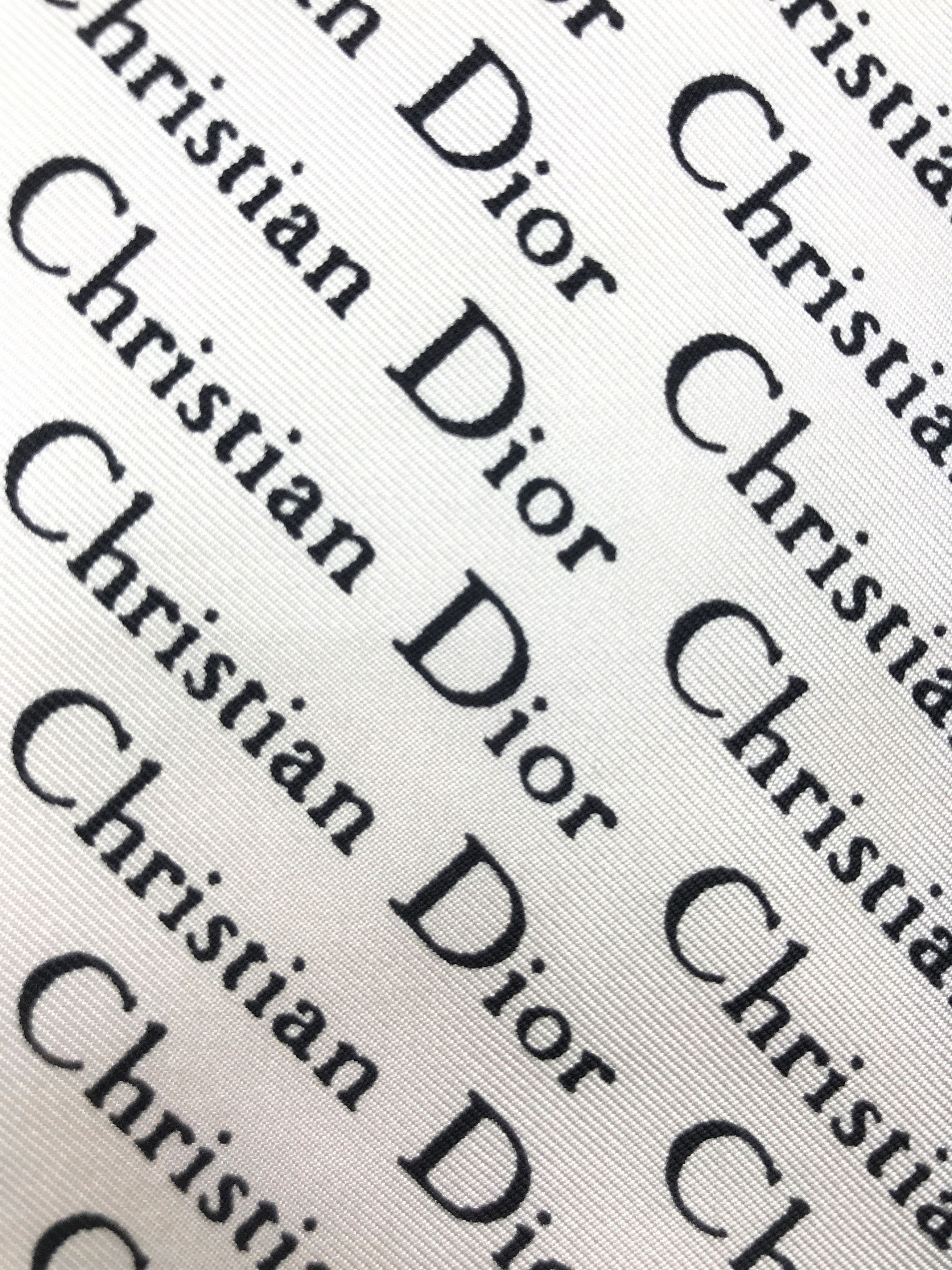 Christian Dior Monsieur × Vintage Vintage Christian Dior Silk Scarf Spell out Size ONE SIZE - 9 Thumbnail