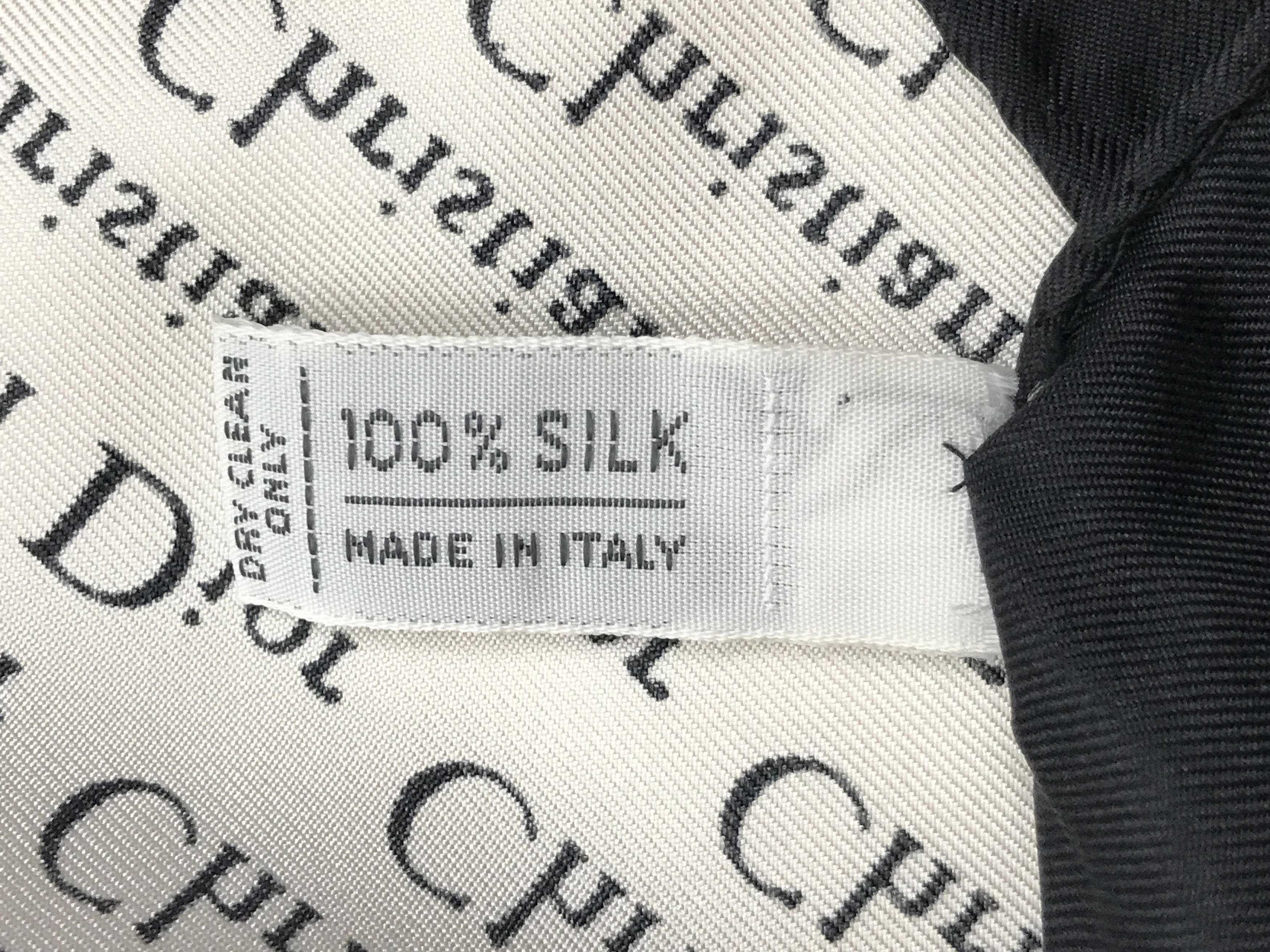 Christian Dior Monsieur × Vintage Vintage Christian Dior Silk Scarf Spell out Size ONE SIZE - 5 Thumbnail