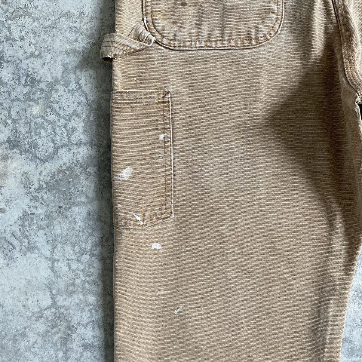 Carhartt Size 33x31 Vintage Carhartt Faded Tan Dirty Carpenter pants Size US 33 - 18 Thumbnail