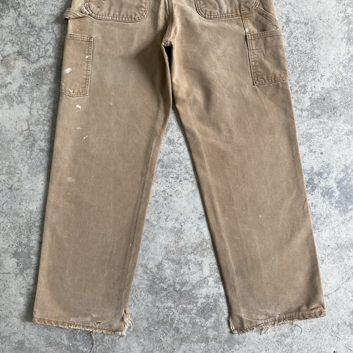 Carhartt Size 33x31 Vintage Carhartt Faded Tan Dirty Carpenter pants Size US 33 - 15 Thumbnail