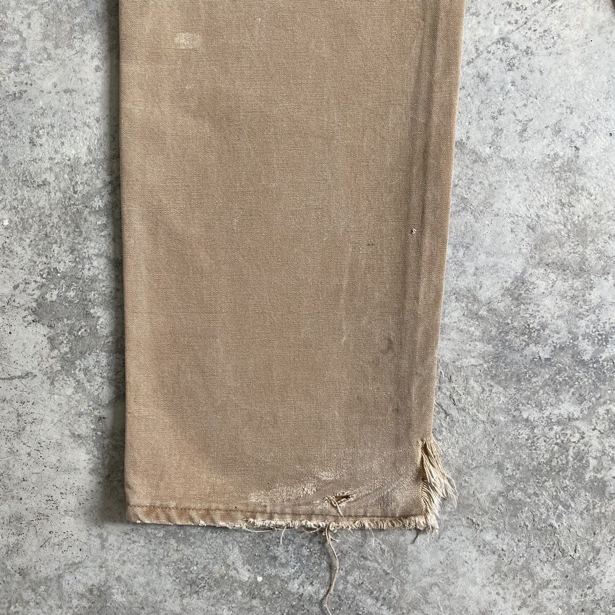 Carhartt Size 33x31 Vintage Carhartt Faded Tan Dirty Carpenter pants Size US 33 - 16 Thumbnail