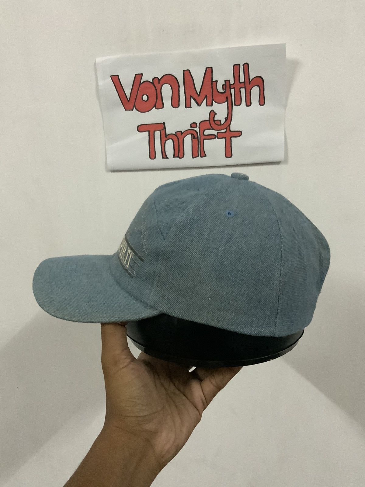 Japanese Brand Vintage 4WD Machine Spirit Denim Hat Size ONE SIZE - 3 Thumbnail